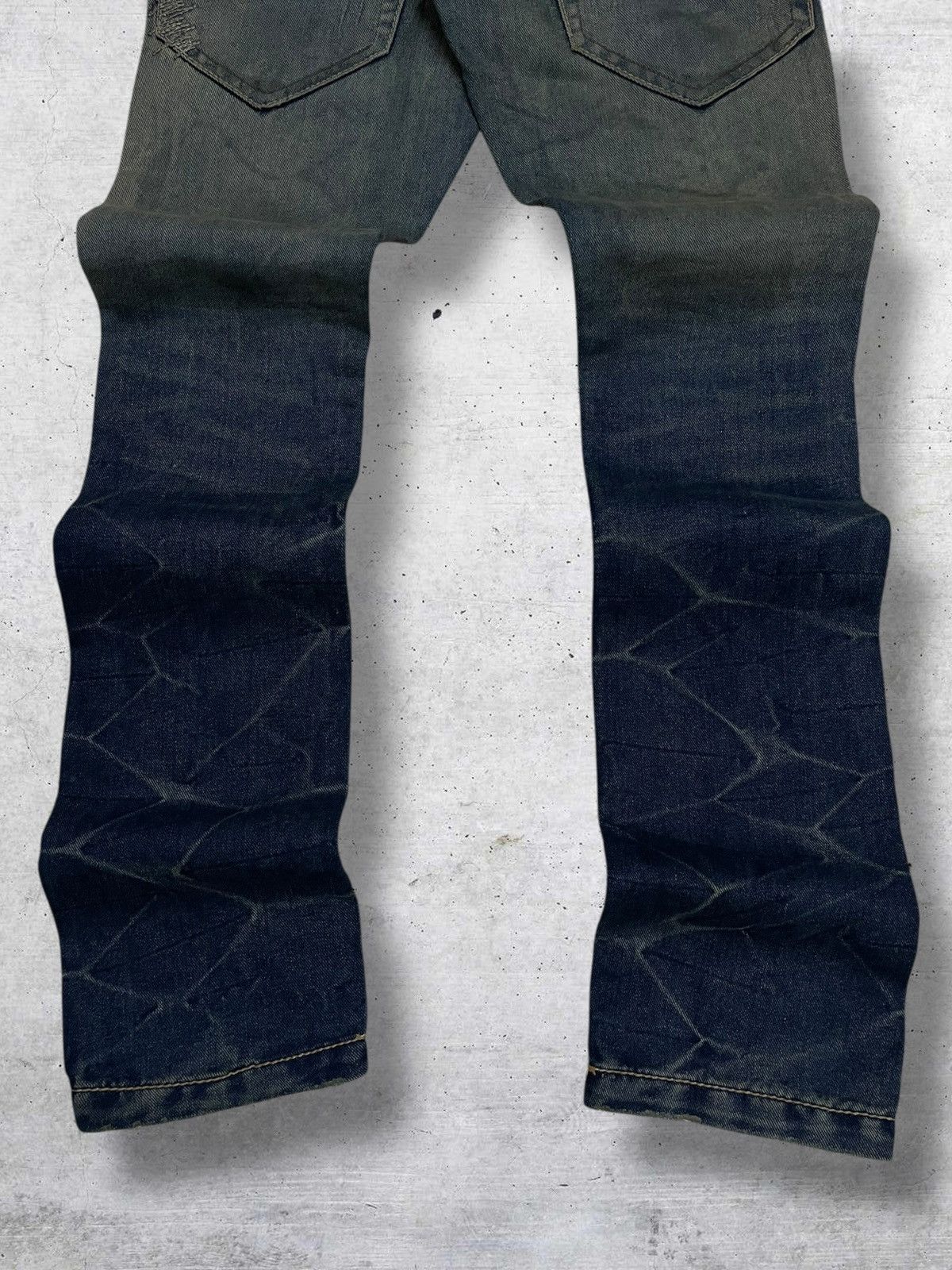 GOSTAR DE FUGA VINTAGE LAGUST SCAB 90S JAPAN DESIGNER RIPPED ROCKSTAR DENIM Size US 30 / EU 46 - 12 Thumbnail