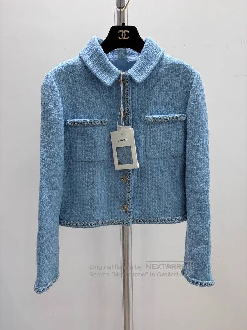 Chanel Chanel Blue coat Size S / US 4 / IT 40 - 1 Thumbnail