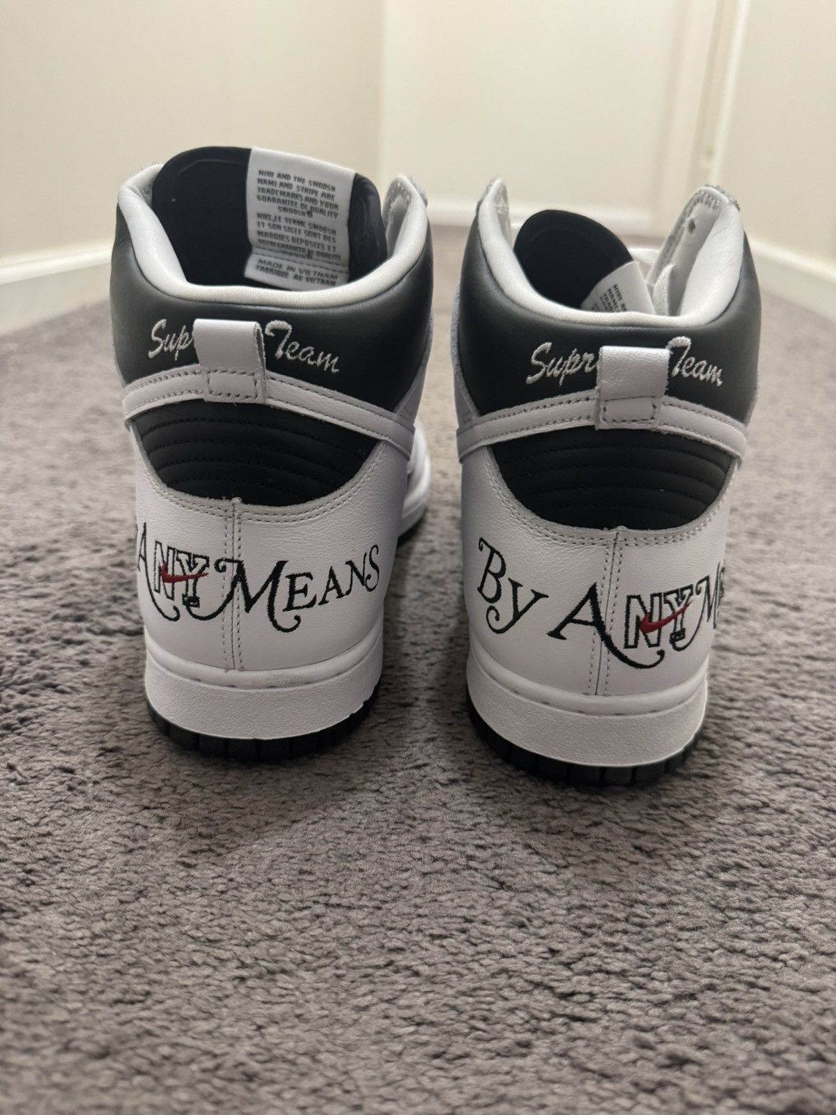 Nike × Supreme Supreme x Dunk High SB ‘By Any Means - Stormtrooper’ Size US 12 / EU 45 - 4 Thumbnail
