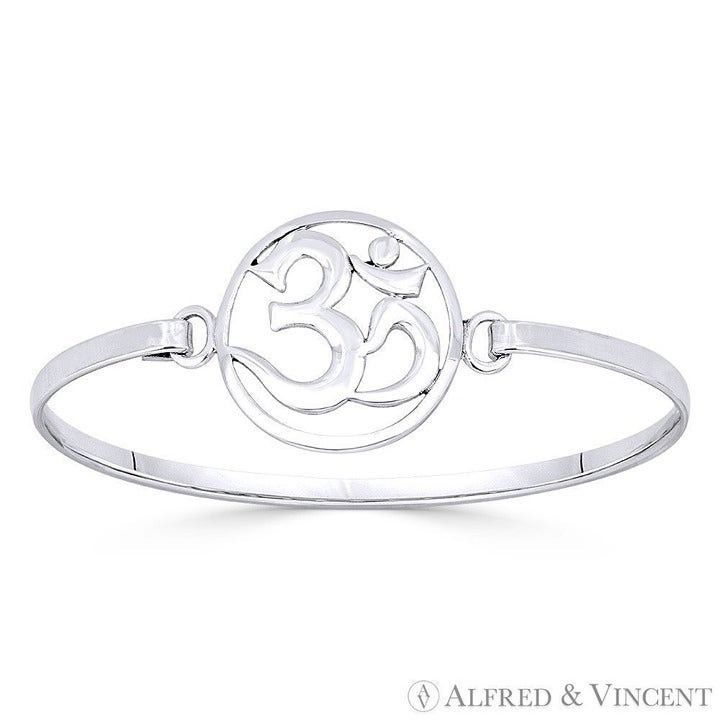 Other Om Aum Symbol Hindu Buddhist Sikh Charm Bangle Bracelet Size ONE SIZE - 1 Preview