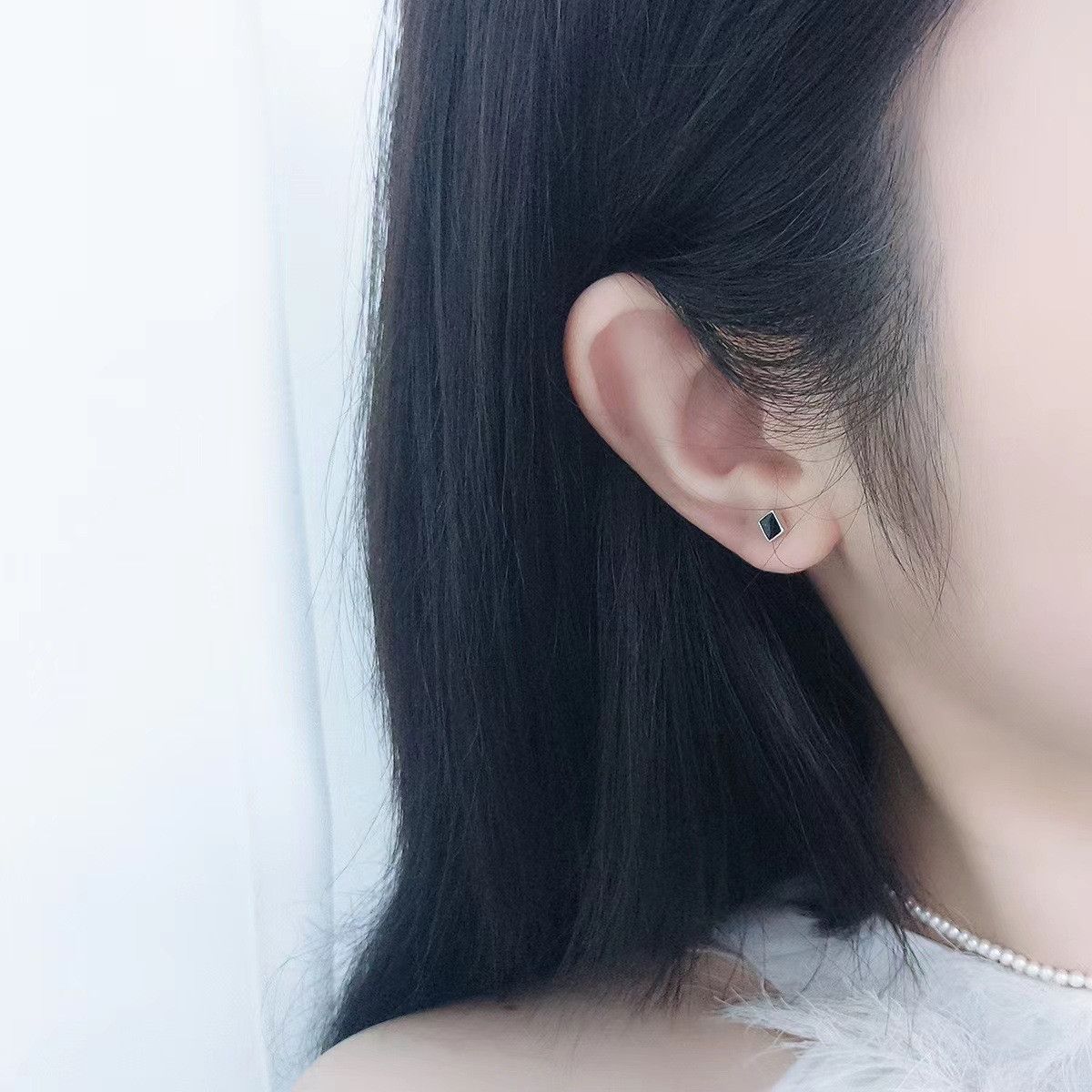 Jewelry Modern Earrings One Pairs Chrome Jewelry Size ONE SIZE - 3 Thumbnail