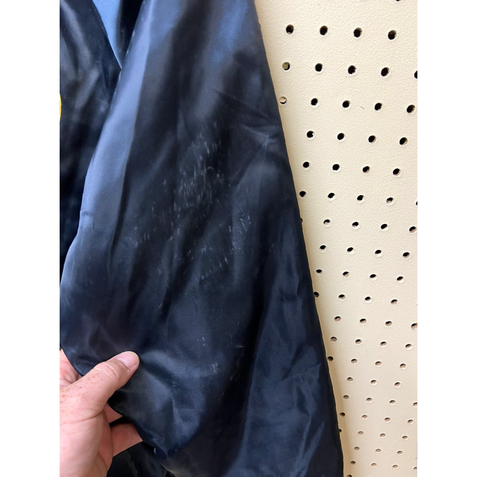 Vintage VINTAGE Swingster Jacket Military Satin Nylon Blue US Naval Italy Snap L Men Mens Size L Size US L / EU 52-54 / 3 - 5 Thumbnail