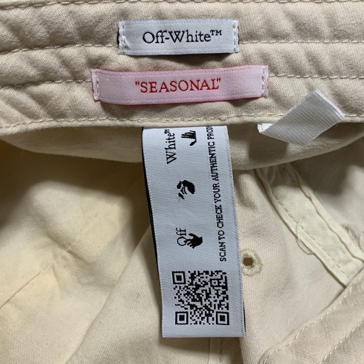 Off-White Off White Cap Metal Arrows Beige Baseball Cap Hat Virgil Size ONE SIZE - 6 Thumbnail