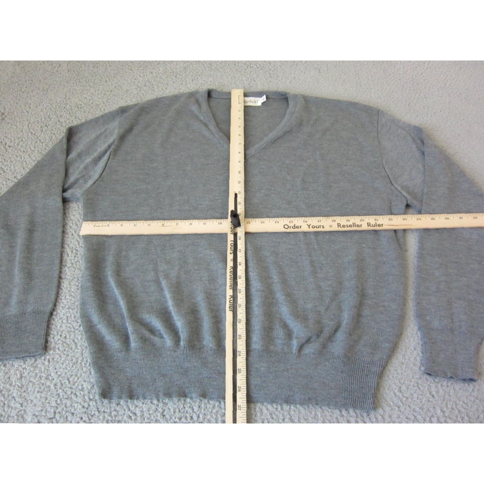 Vintage VINTAGE Sedgefield Sweater Mens XL Gray V-Neck Knit Pullover Knit Made in USA 80s Size US XL / EU 56 / 4 - 5 Thumbnail