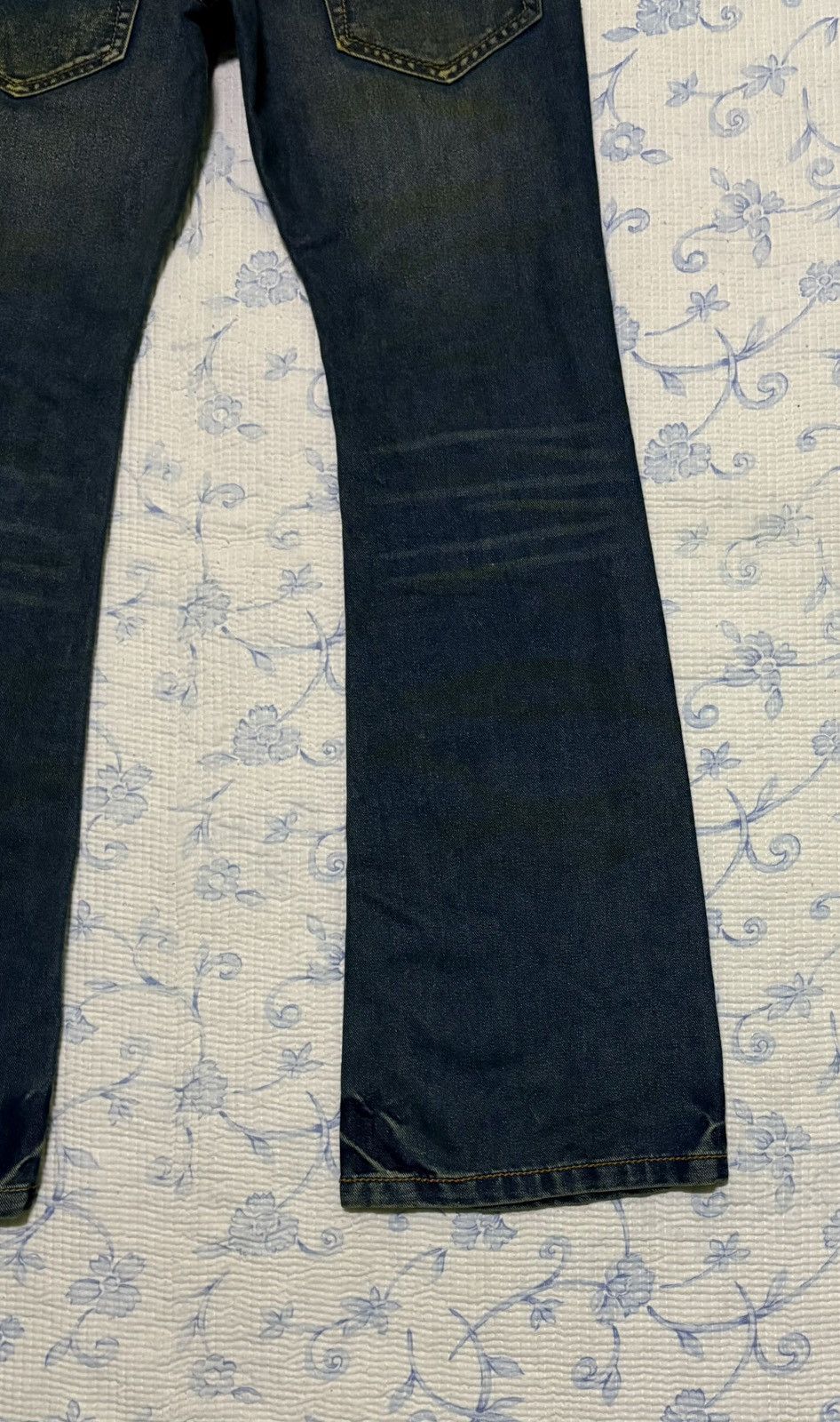 Japanese Brand Japanese Icom Streetwear Flared Jeans Distressed Denim Size US 31 - 14 Thumbnail