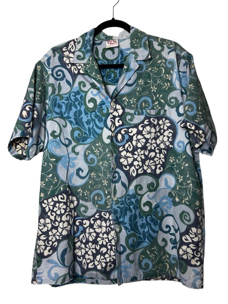 Vintage Vintage 1970's Go Barefoot in Paradise Hawaiian Aloha Shirt Size US L / EU 52-54 / 3 - 1 Thumbnail