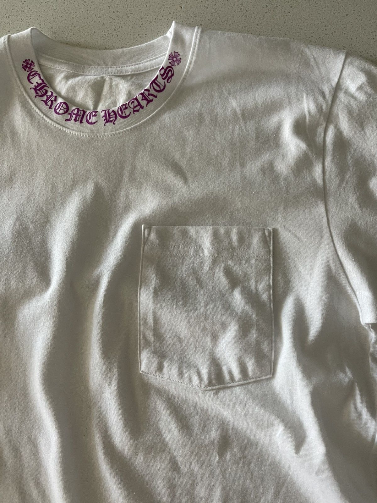 Chrome Hearts Chrome Hearts Neck Logo Pocket Tee Size US M / EU 48-50 / 2 - 4 Thumbnail