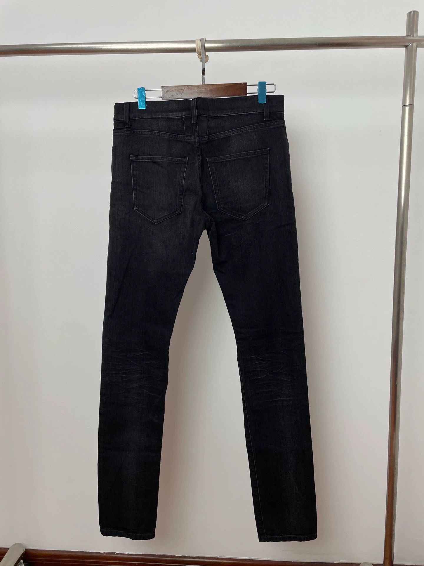 Saint Laurent Paris Saint Laurent D02 Straight Jeans Black 30 Size US 30 / EU 46 - 2 Thumbnail
