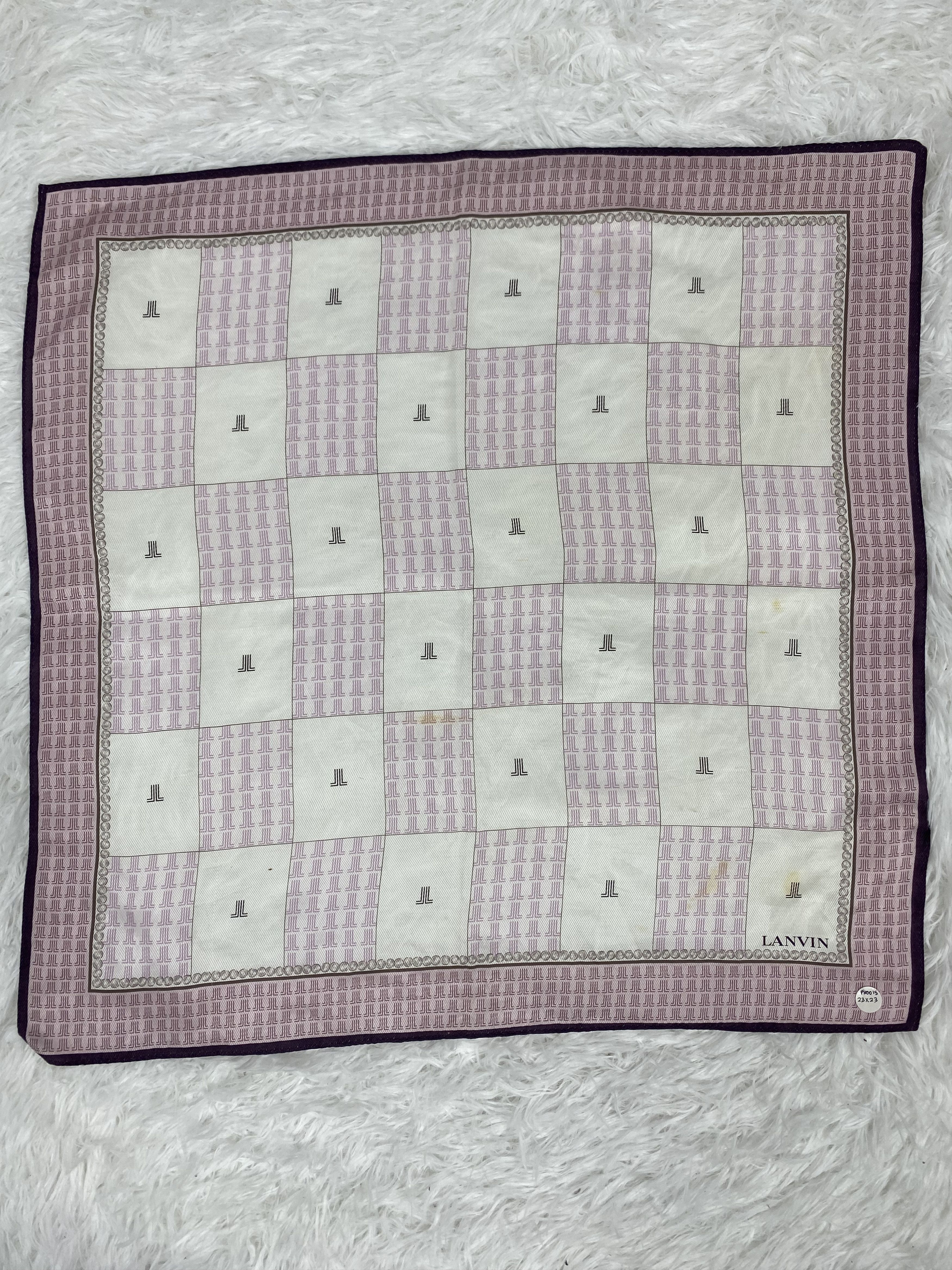 Lanvin × Vintage Vintage Lanvin Handkerchief PH0015 Size ONE SIZE - 3 Thumbnail