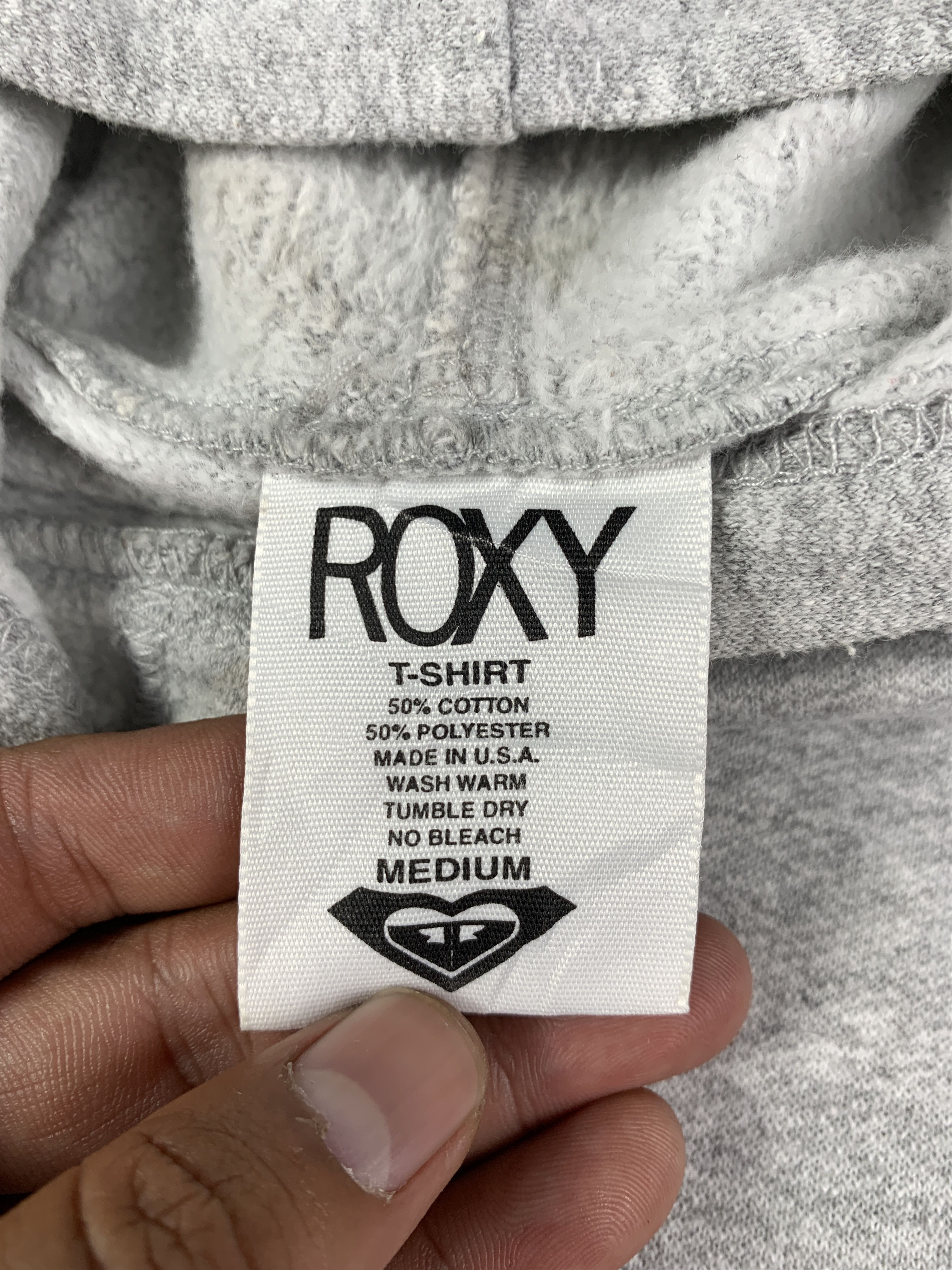 Quiksilver 2000s Roxy Surf Gray Boxy Hoodie (M) Size M / US 6-8 / IT 42-44 - 8 Thumbnail