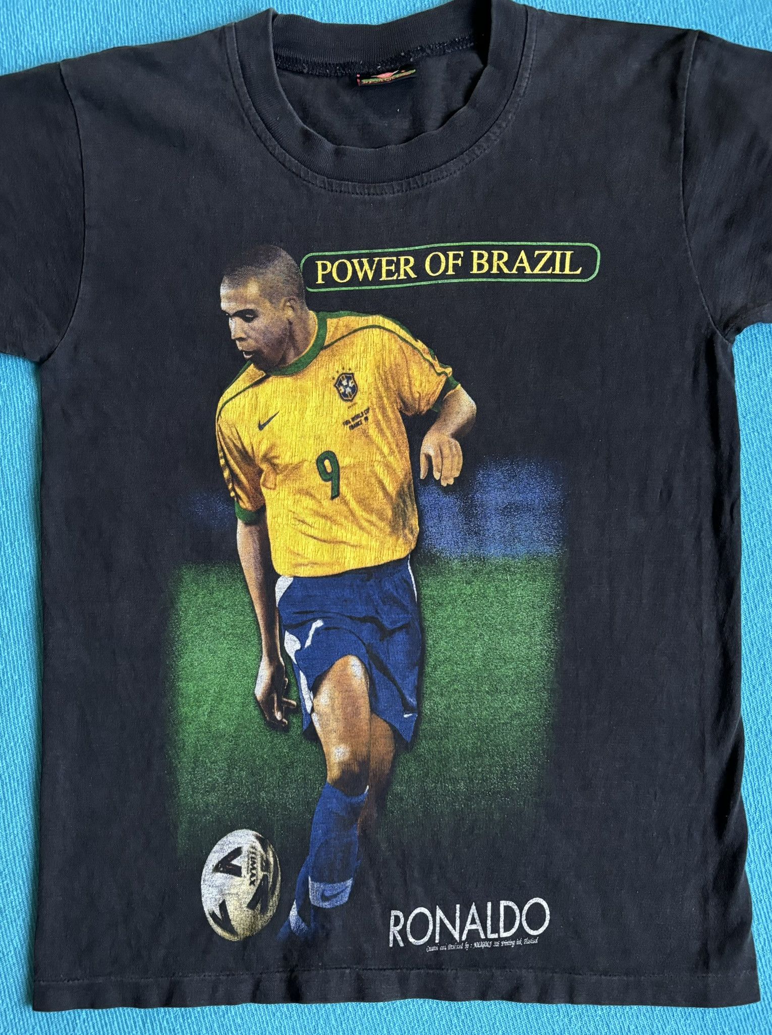 Vintage T-shirt Power of Brazil Ronaldo 9 Joligolf R9 Size. XXS Size US XXS / EU 40 - 4 Thumbnail