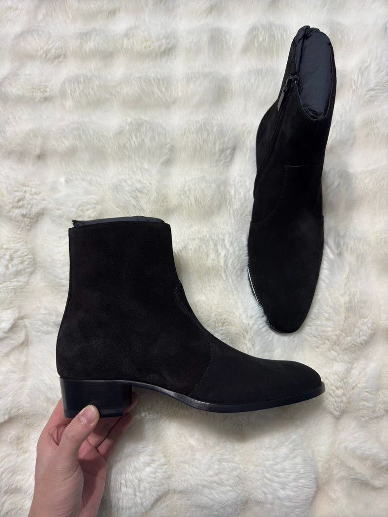 Saint Laurent Paris Saint Laurent Paris Suede boots Size US 8 / EU 41 - 2 Thumbnail