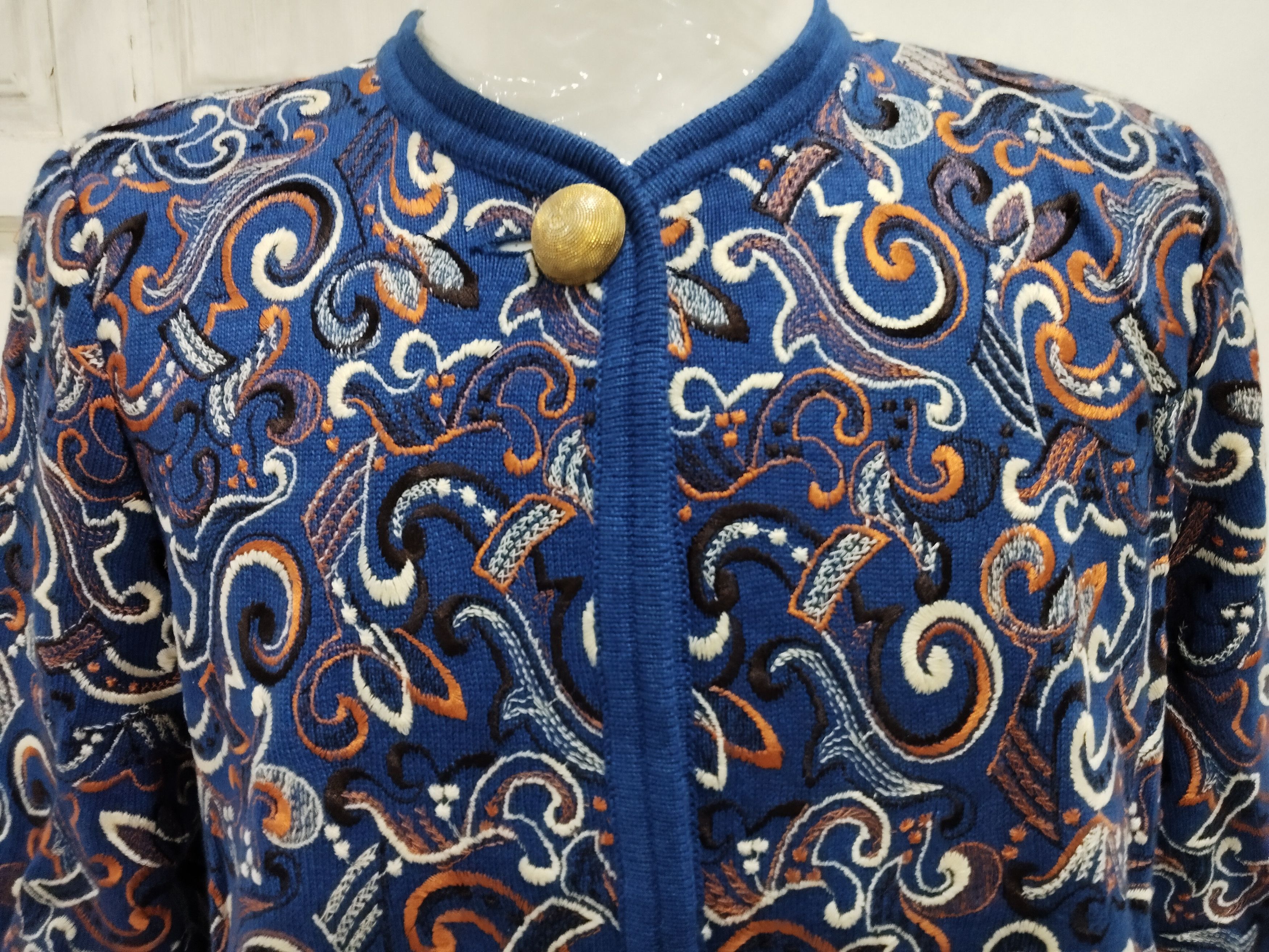 If Six Was Nine × Pusha T Vintage paisley design Coogi Knitwear Sweatshirt Size L / US 10 / IT 46 - 4 Thumbnail