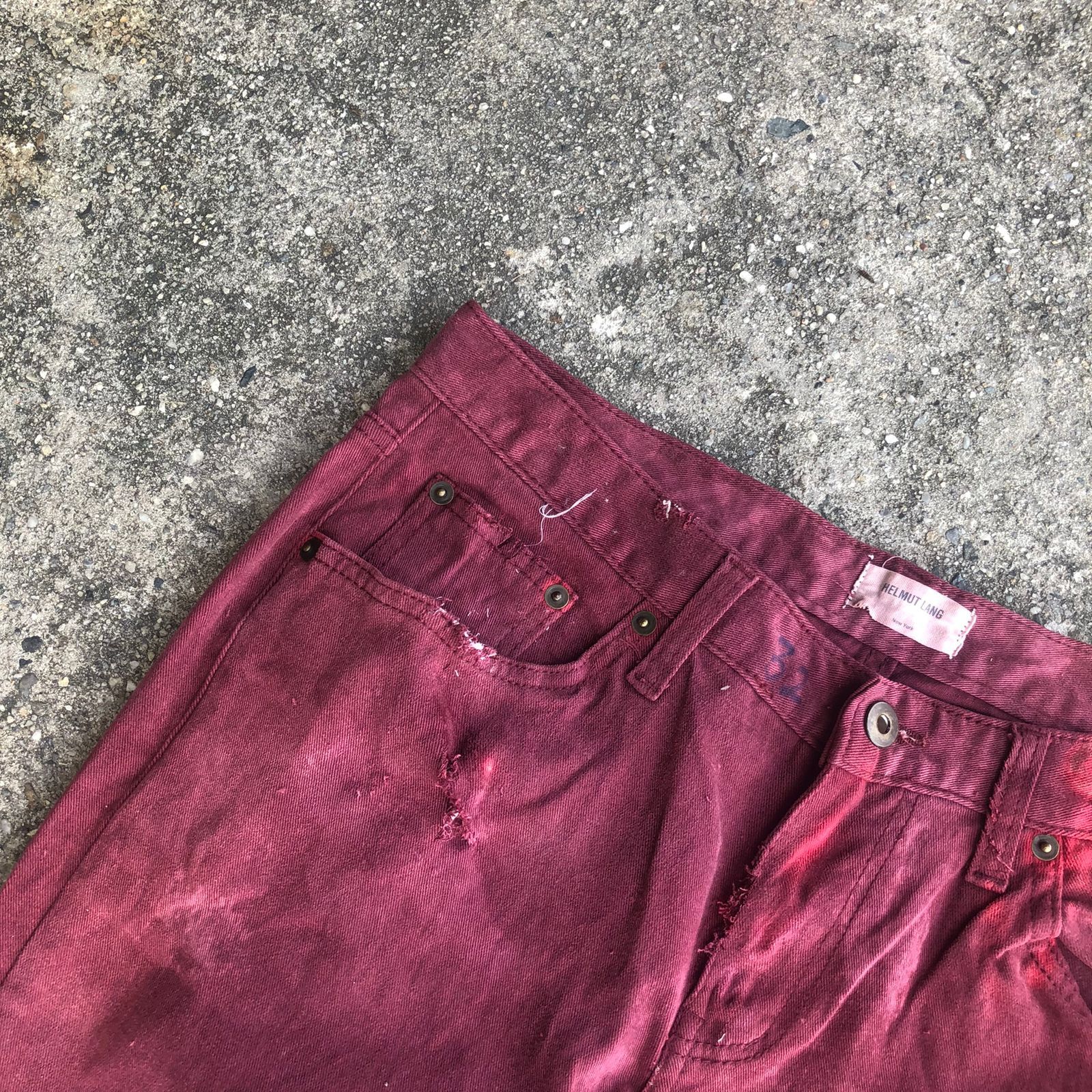 Helmut Lang Helmut Lang Distressed Pants Size US 33 - 8 Thumbnail