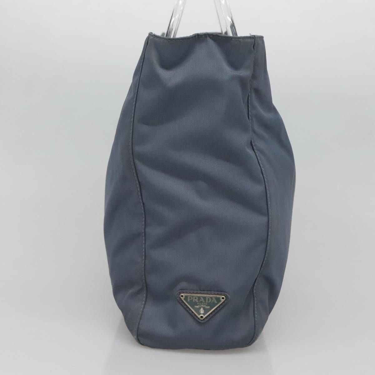Prada PRADA Hand Bag Nylon Gray Silver Size ONE SIZE - 4 Thumbnail