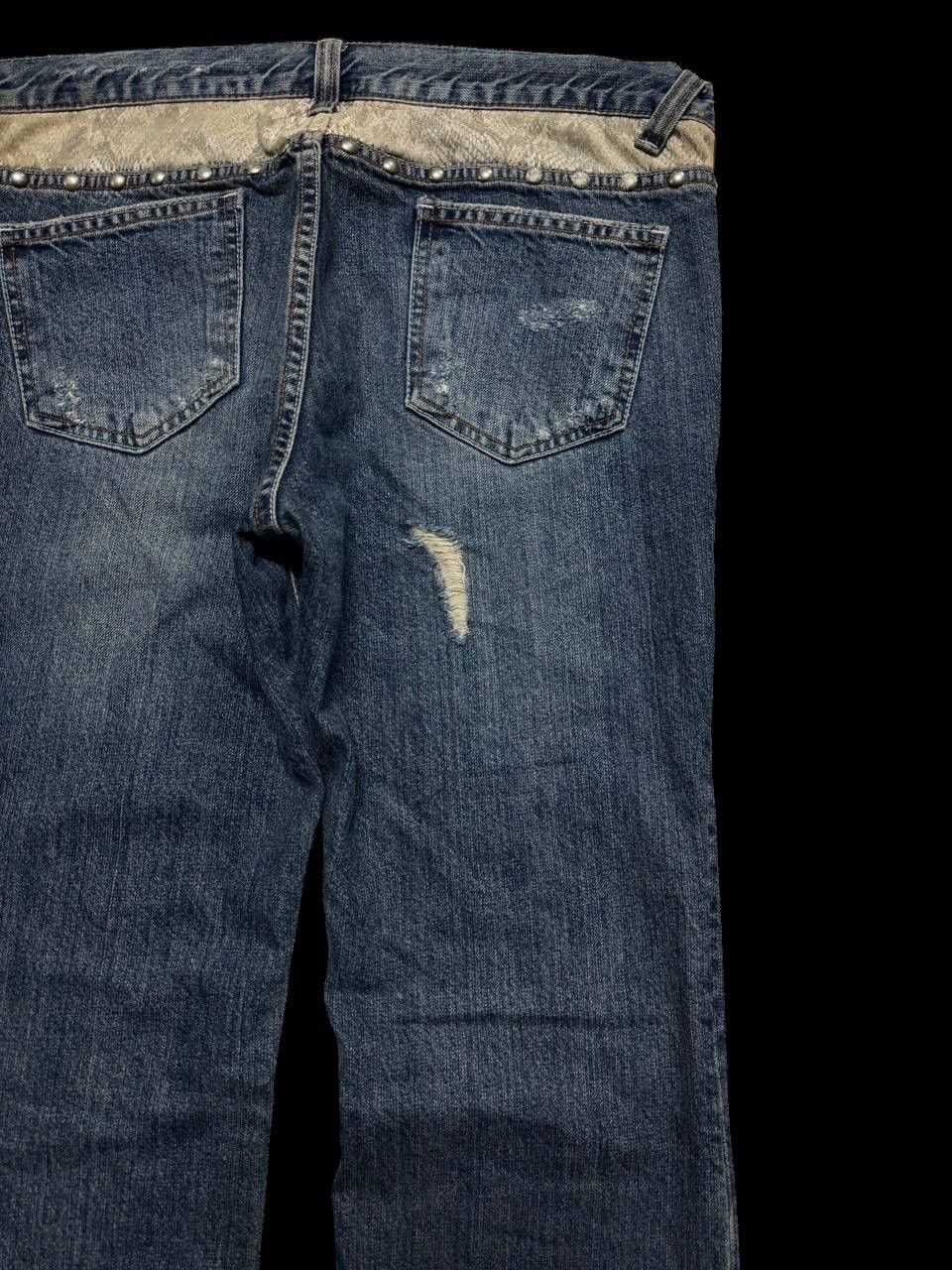 Other FLARE Japanese Rare Distress Snake Skin Studded Insane Jean Size US 32 / EU 48 - 18 Thumbnail