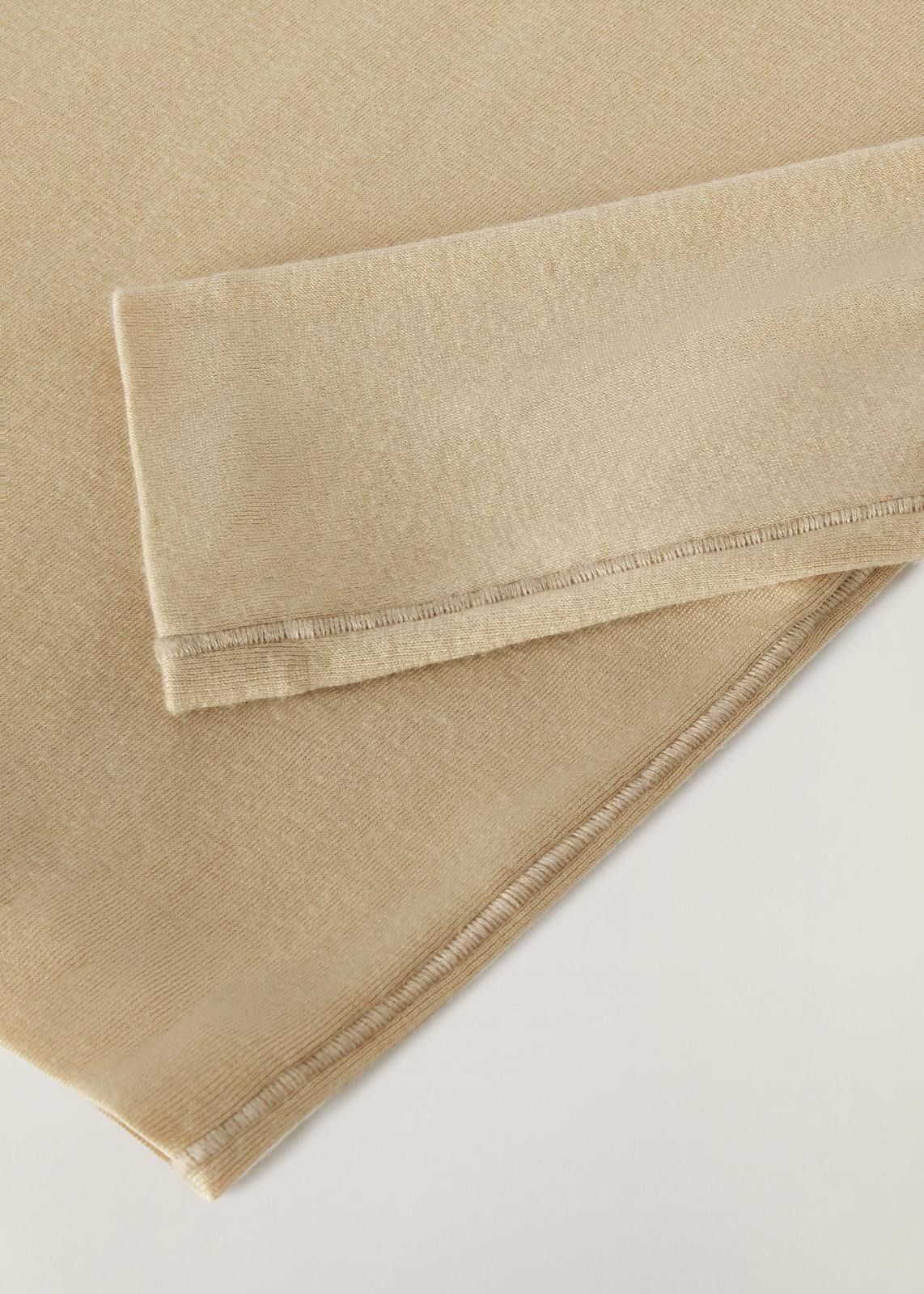 Loro Piana o1srvl11e1024 Cocooning Long Sleeve T-Shirt in Beige Size XXL / US 16-18 / IT 52-54 - 4 Thumbnail