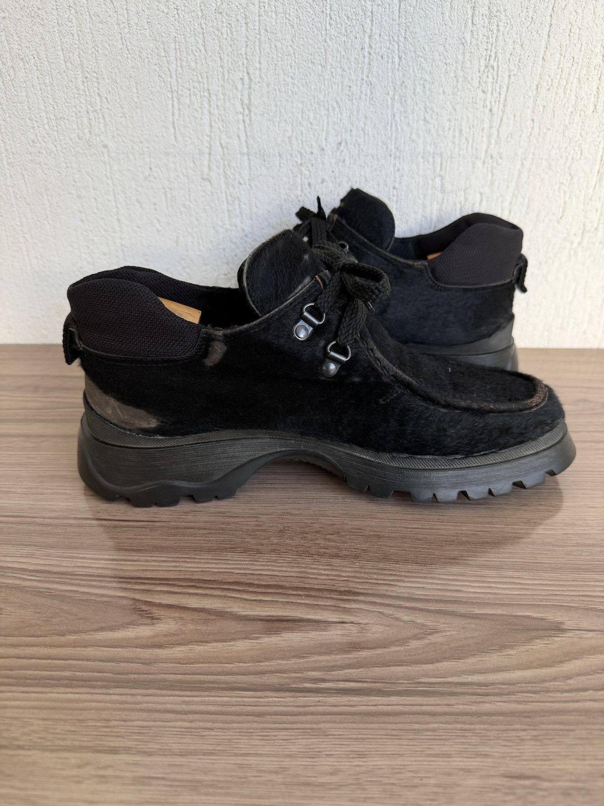 Prada Aw1999 pony hair lug sole derby Size US 8 / EU 41 - 14 Thumbnail