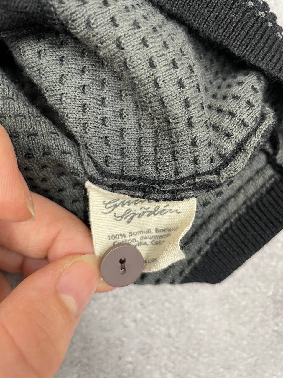 Gudrun Sjoden Gudrun Sjödén Women’s Textured Knit Cardigan Black Grey Size XS / US 0-2 / IT 36-38 - 5 Thumbnail