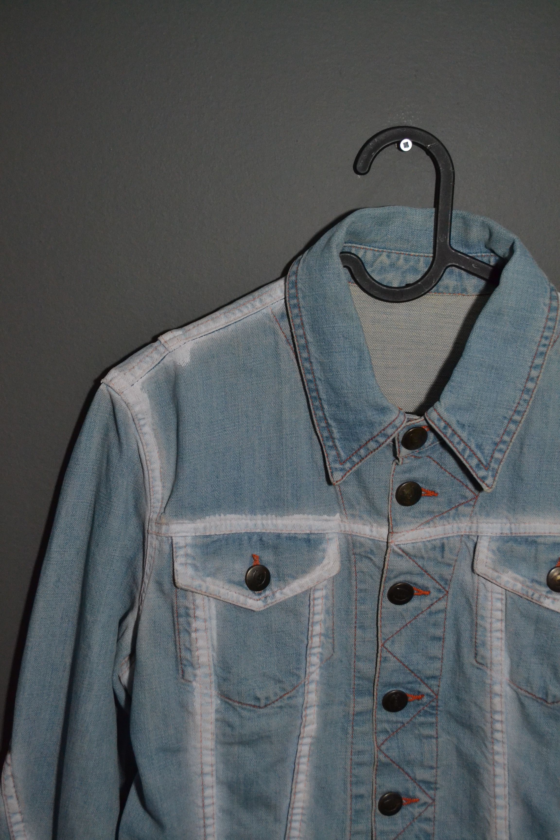 Just Cavalli Just Cavalli Vintage Jacket Rooster Print Bleached Denim S Size S / US 4 / IT 40 - 6 Thumbnail