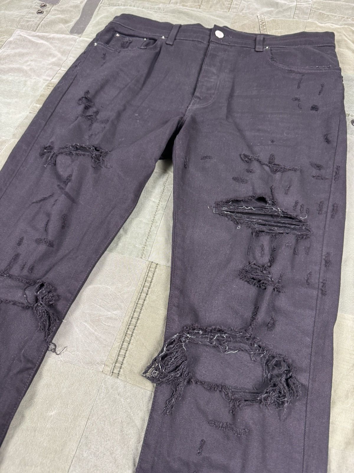 Amiri Thrasher Denim Pants Size US 34 / EU 50 - 2 Thumbnail