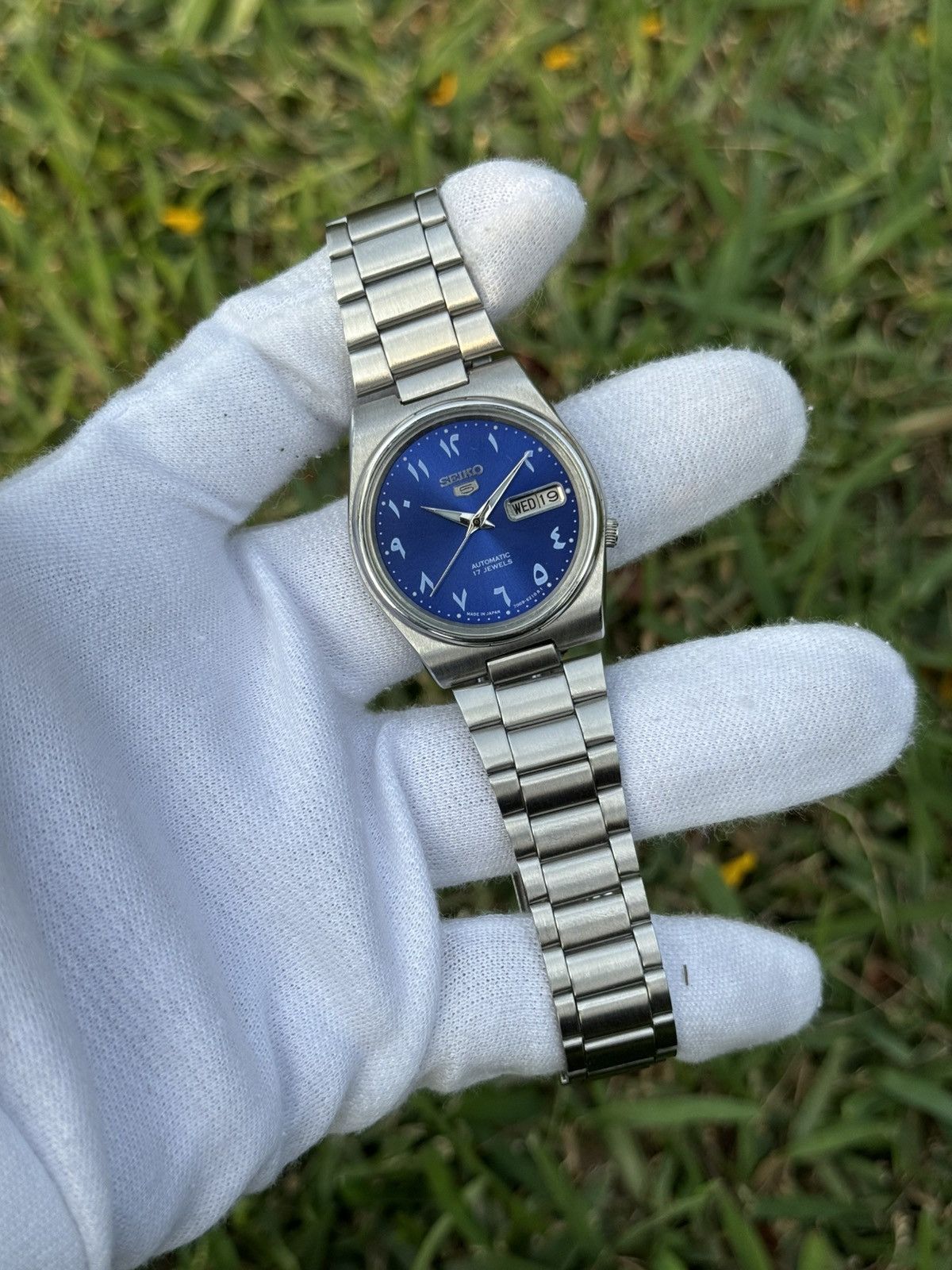 Seiko Seiko 5 Automatic 7009 Japan movement Blue Dial mens Watch Size 36 - 2 Thumbnail