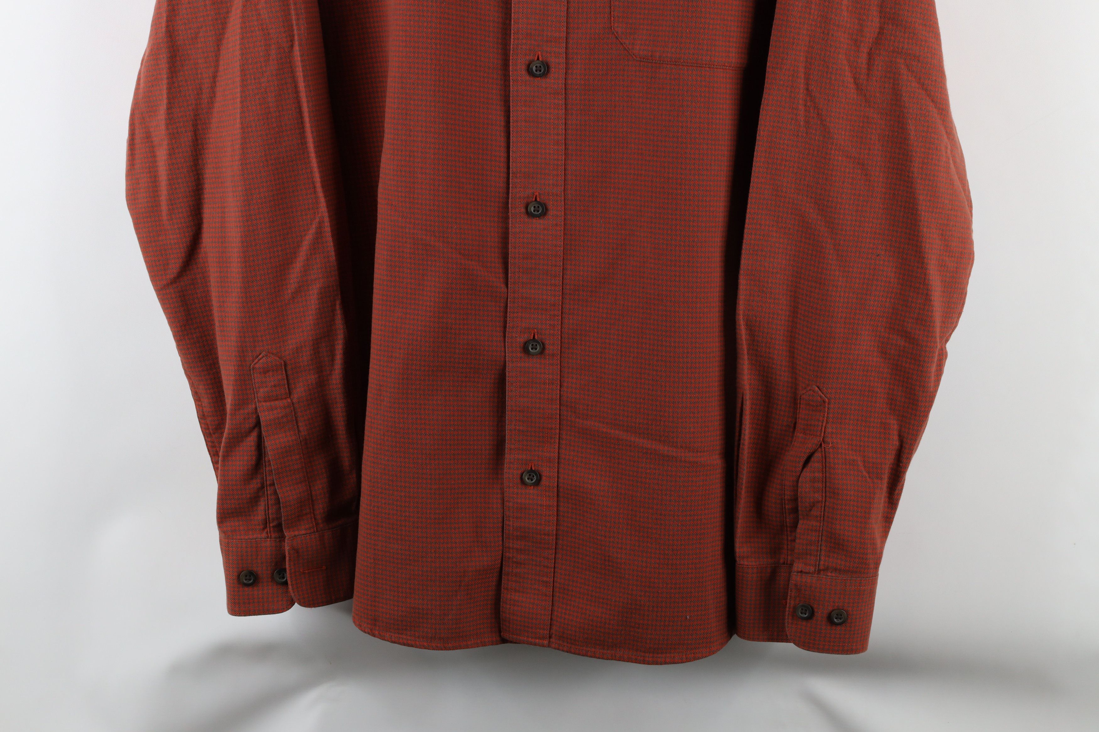 L.L. Bean × Vintage Vintage LL Bean Fitted Houndstooth Button Down Shirt Size US L / EU 52-54 / 3 - 3 Thumbnail