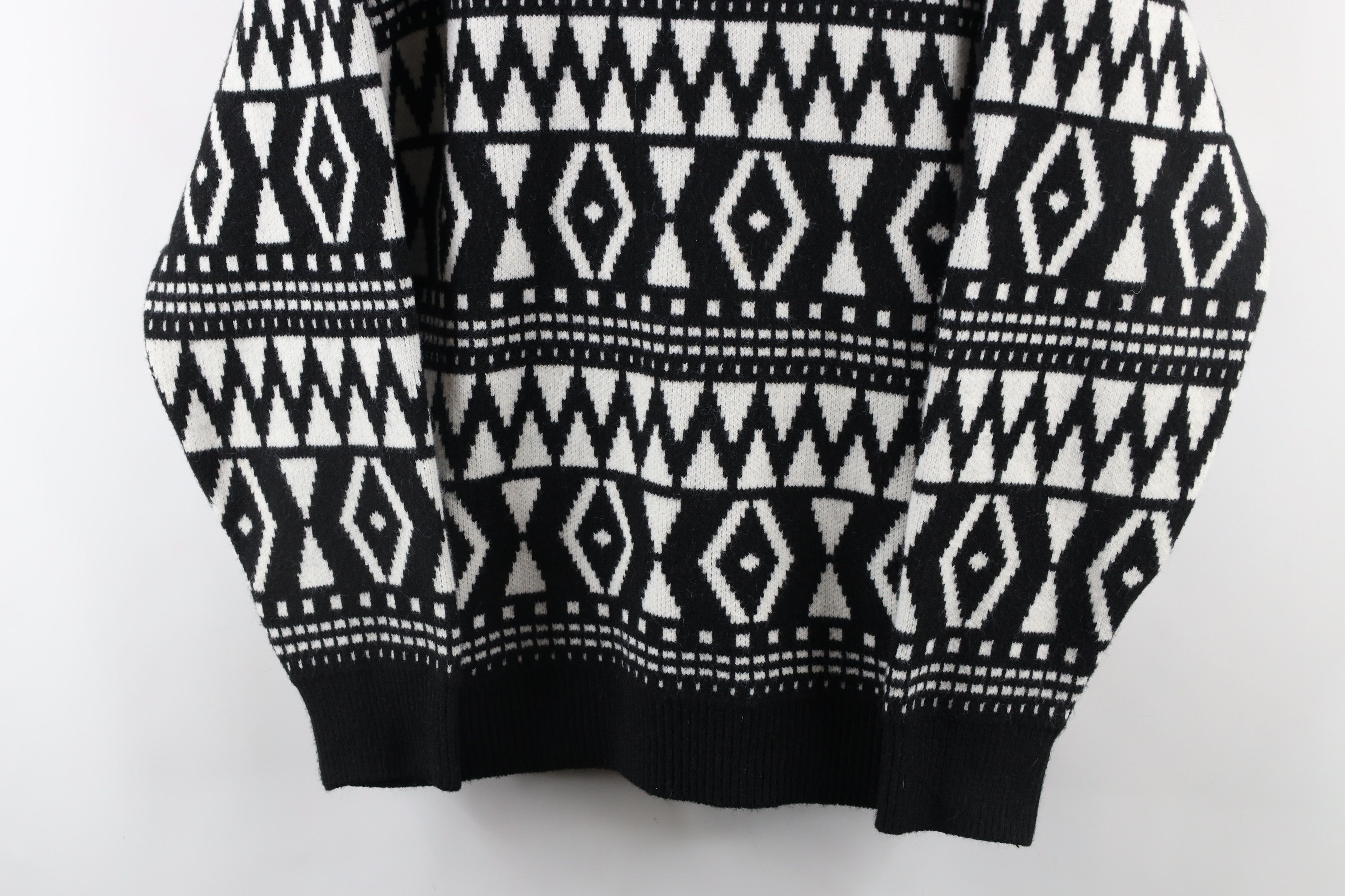 Vintage Vintage 90s Streetwear Heavyweight Knit Dad Sweater Size US L / EU 52-54 / 3 - 3 Thumbnail