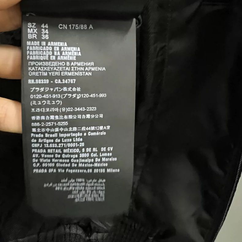 Prada Prada Black triangle logo jacket 2502-Nextarrow Size US S / EU 44-46 / 1 - 5 Thumbnail
