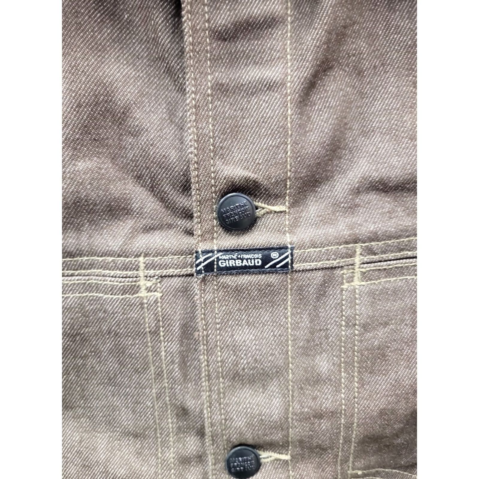 Vintage VINTAGE Marithe + Francois Girbaud Jacket Mens Trucker Denim Brown 2XL NWT Casual Size US XL / EU 56 / 4 - 4 Thumbnail