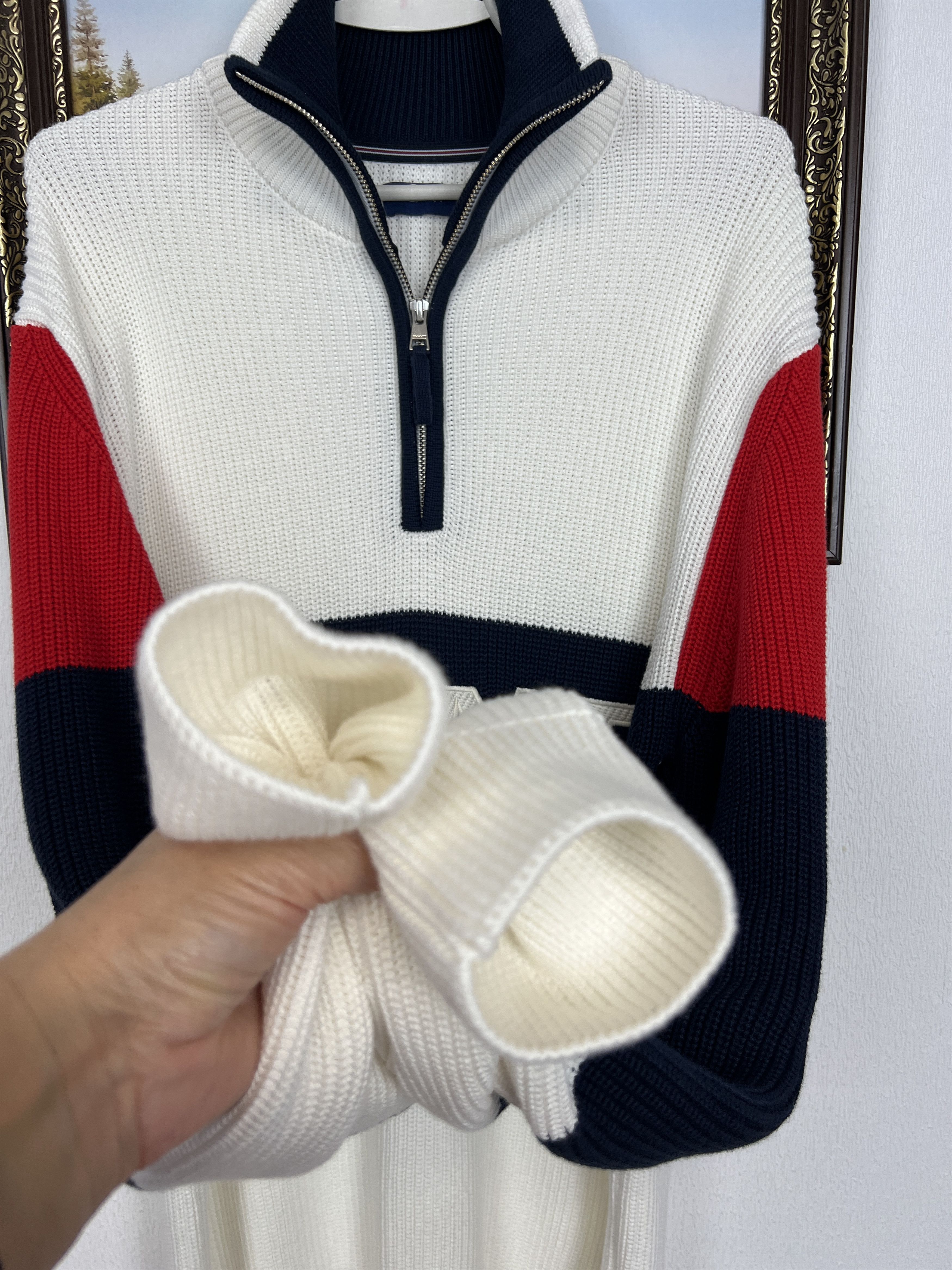 Gant Gant American Sportswear Sweater Big Logo Pullover 1/4 Zip Size US L / EU 52-54 / 3 - 6 Thumbnail