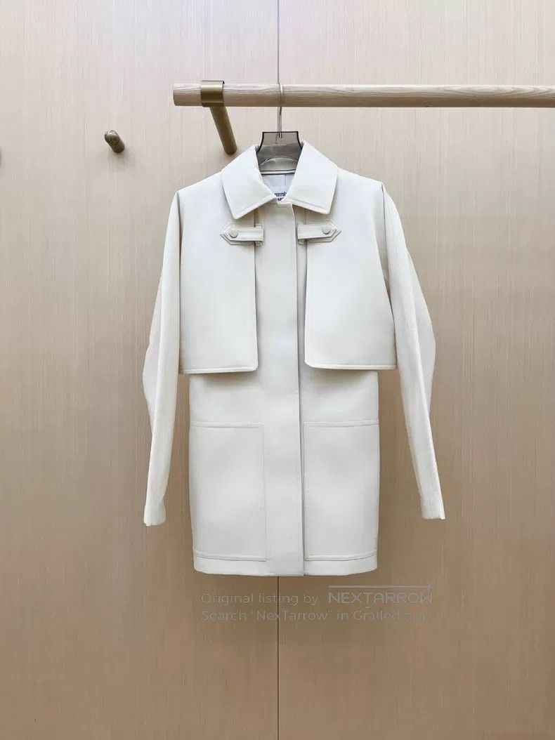 Hermes Hermes White denim jacket Size XS / US 0-2 / IT 36-38 - 1 Thumbnail