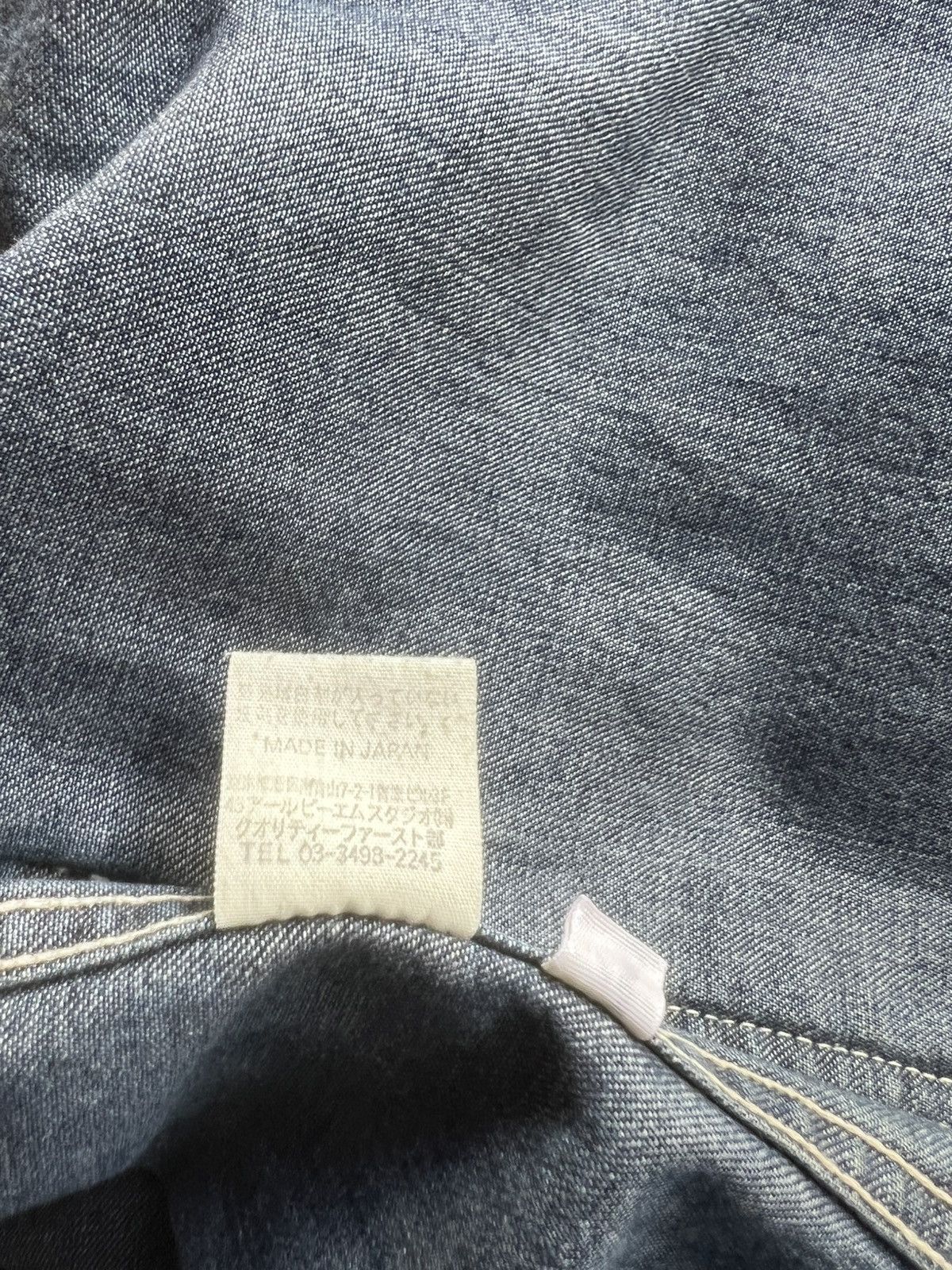 45rpm Archive 45rpm NMD Ocean Blue Patina Denim Chore Jacket Size US XL / EU 56 / 4 - 22 Thumbnail