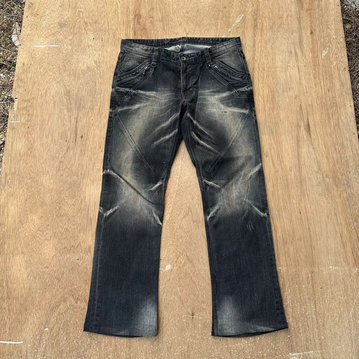 Hysteric Glamour FLARE/BOOTCUT🔥 NICOLE CLUB FOR MEN JAPAN DENIM PANTS W34L31 Size US 34 / EU 50 - 1 Thumbnail