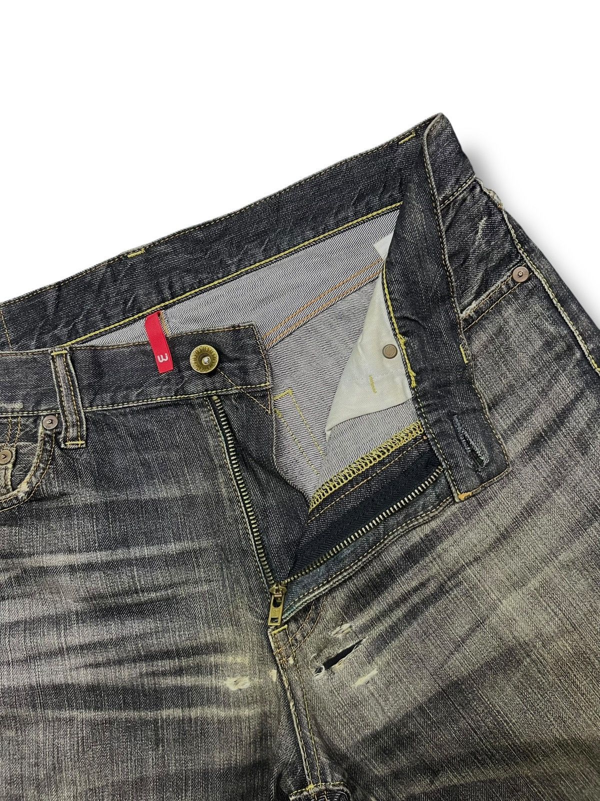 Uniqlo Loose Vintage Uniqlo S002 Japan - Faded Whisker Wash Jeans Size US 36 / EU 52 - 8 Thumbnail