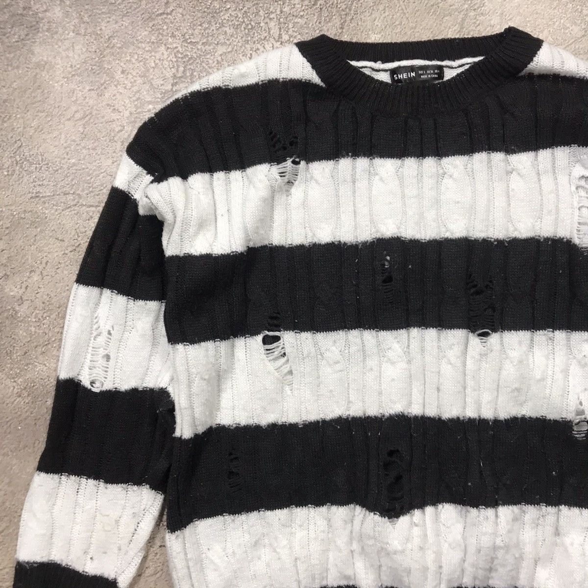 Vintage Vintage Y2K ABSTRACT FURRY MOHAIR SWEATER Knitted Oversized Size M / US 6-8 / IT 42-44 - 2 Thumbnail