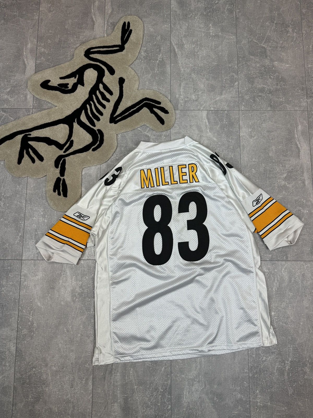 NFL × Reebok Reebok Pittsburgh Steelers White NFL T-Shirt Heath Miller Size US L / EU 52-54 / 3 - 1 Thumbnail