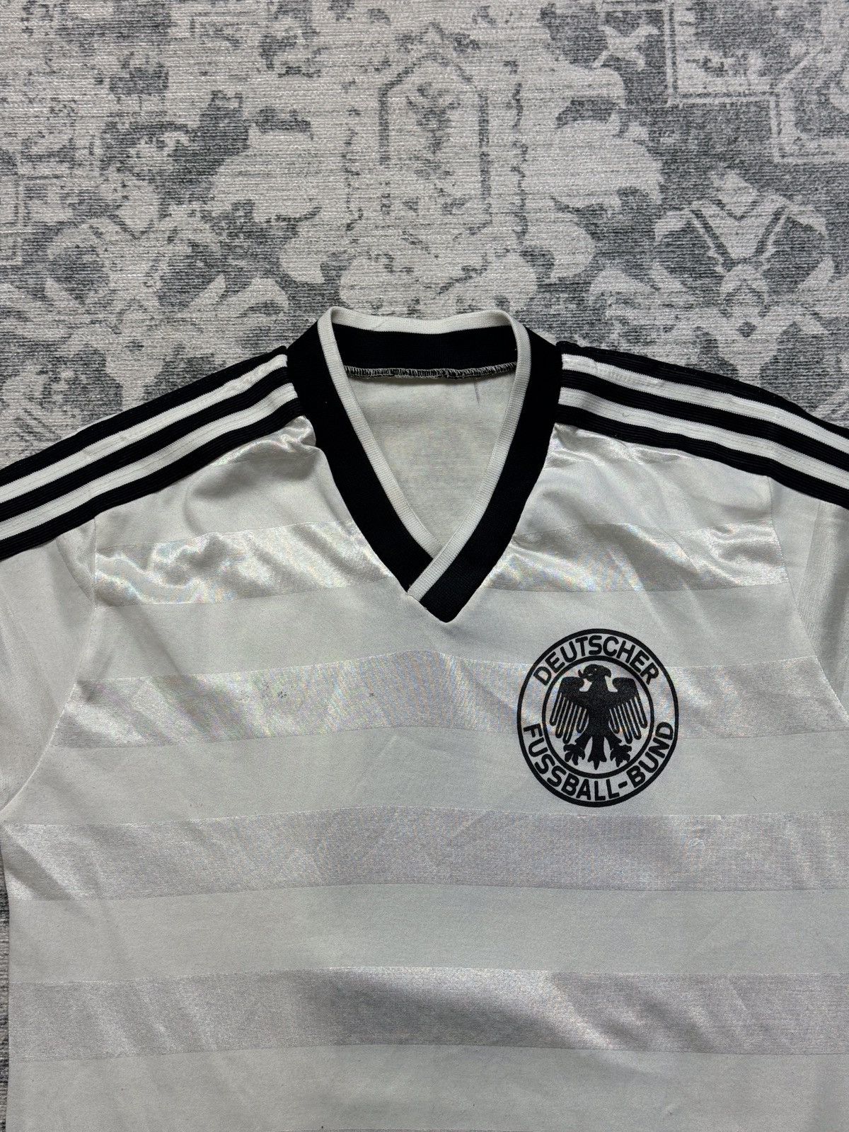 Adidas Adidas West Germany #4 Karlheinz Forster Matchworn Euro 1984 Size US M / EU 48-50 / 2 - 4 Thumbnail
