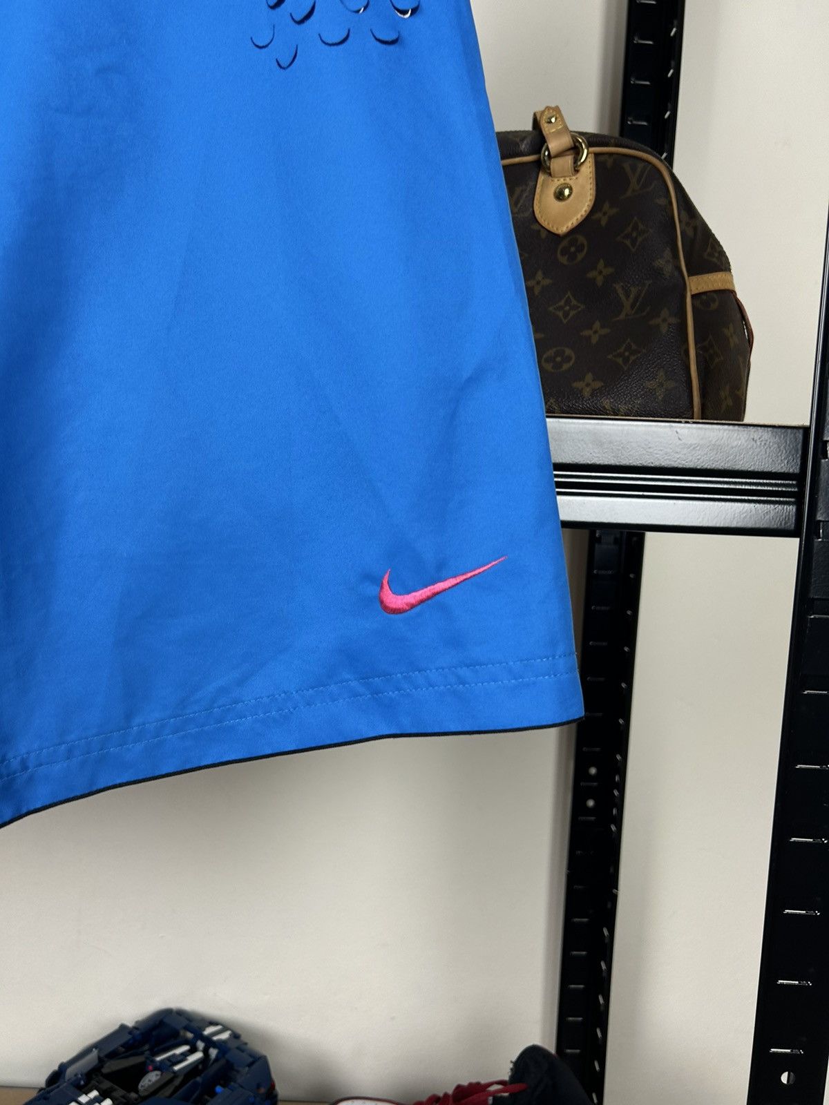 Nike × Vintage 90S Swoosh Logo Swim Shorts XL Size Size US 35 - 3 Thumbnail