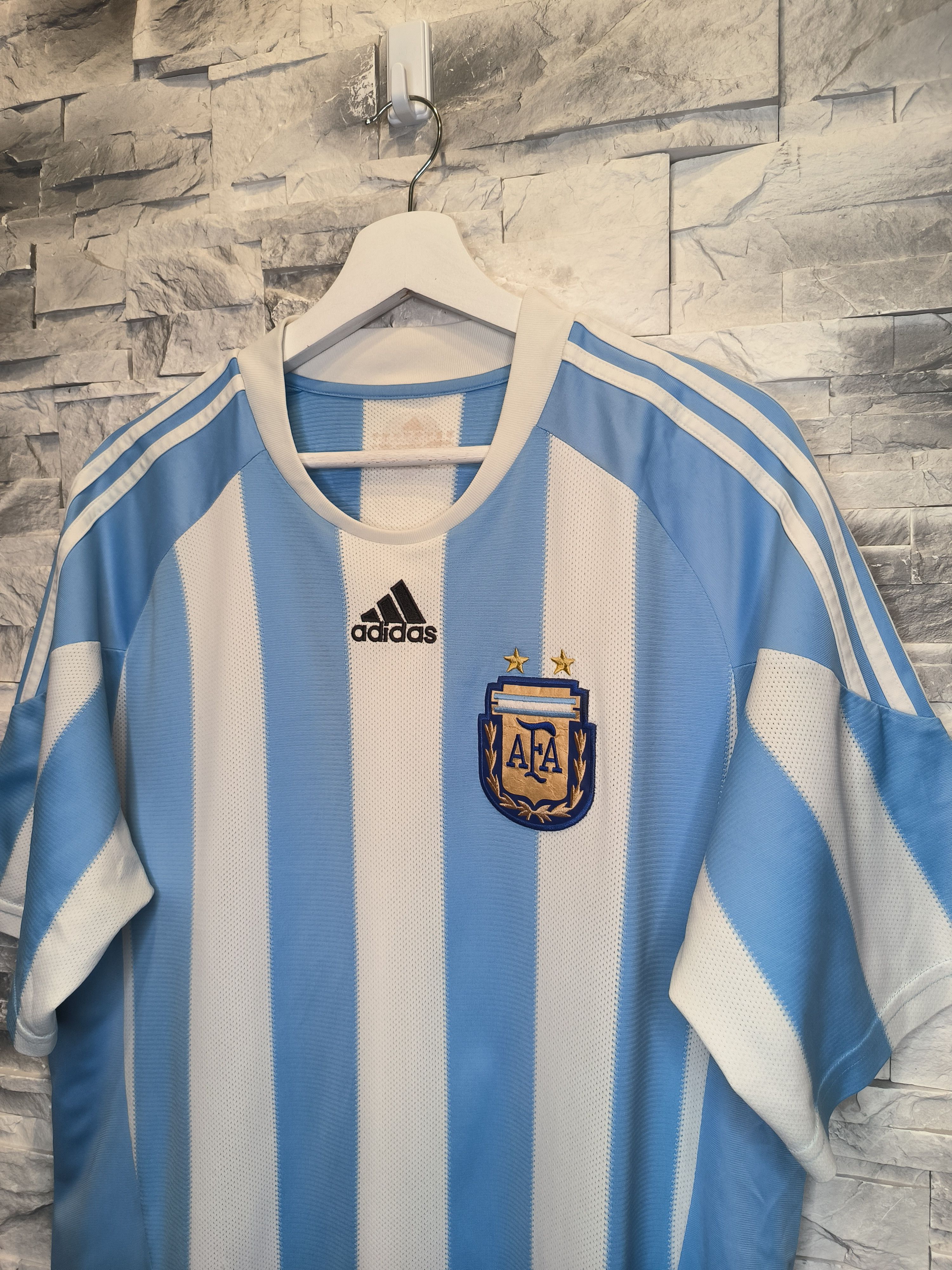 Adidas Adidas Argentina 2010 Jersey Shirt National Team Vintage Size US L / EU 52-54 / 3 - 2 Thumbnail