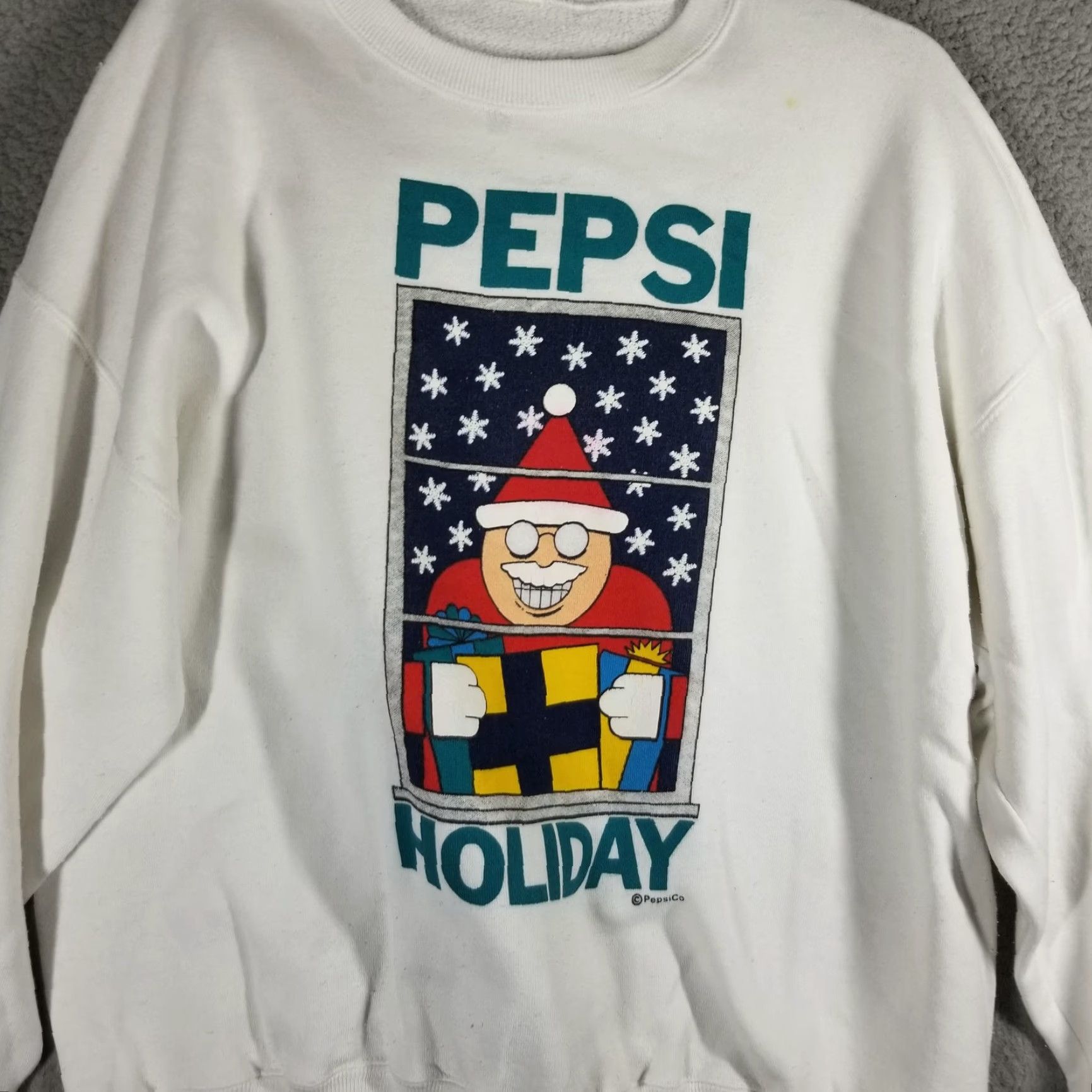 Vintage Vintage Pepsi Sweatshirt Mens Large Crewneck Holiday Promo Christmas USA 90s Size US L / EU 52-54 / 3 - 2 Thumbnail