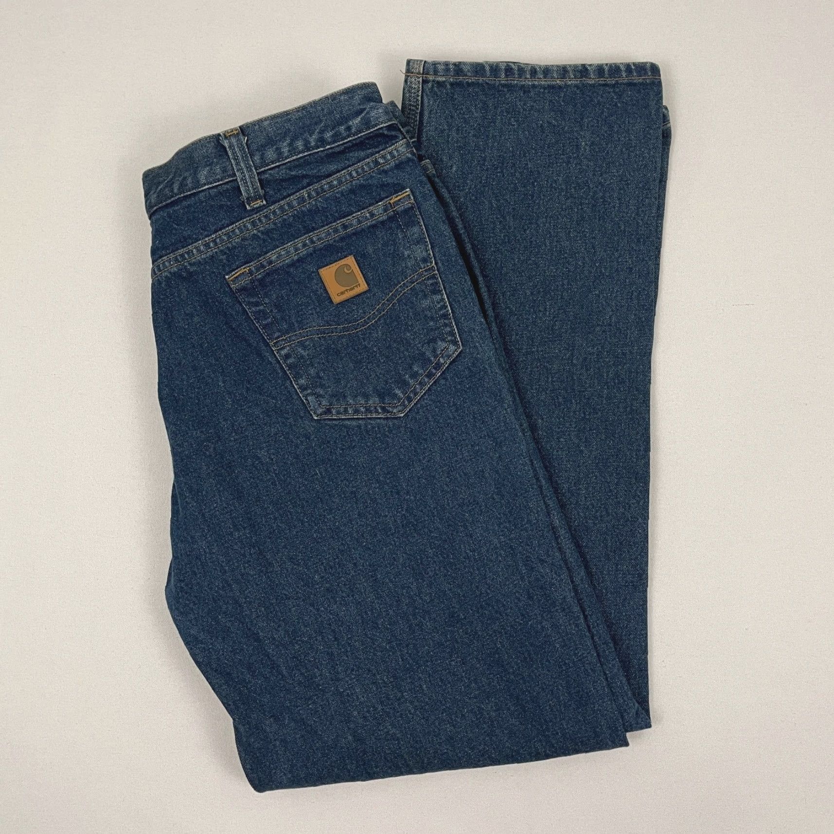 Carhartt VINTAGE Carhartt B460 DVB Jeans Mens 38 x 34 Relaxed Blue Denim Workwear Western Size US 38 / EU 54 - 2 Thumbnail