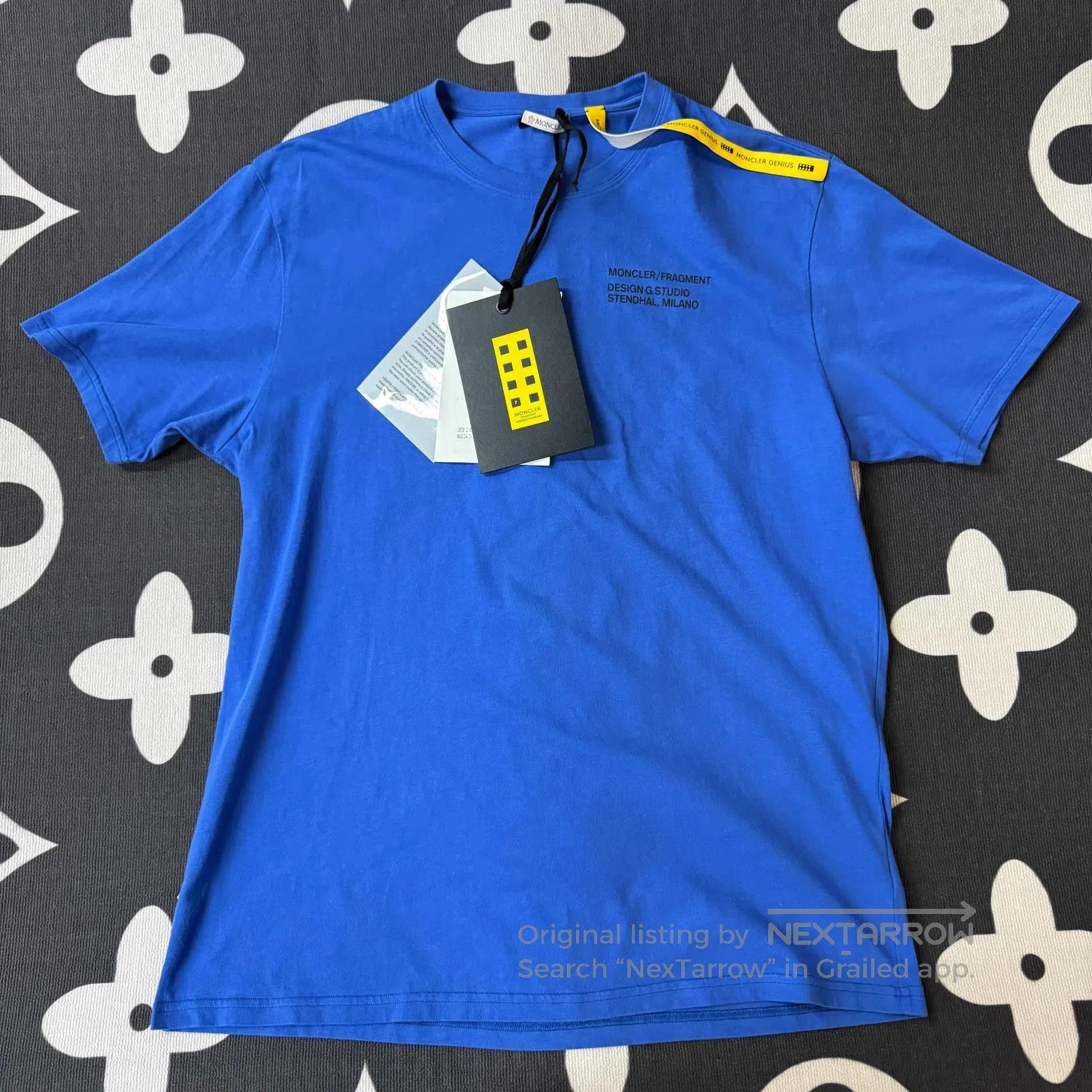 Moncler Blue Short Sleeve Graphic T. Size US XXL / EU 58 / 5 - 1 Thumbnail
