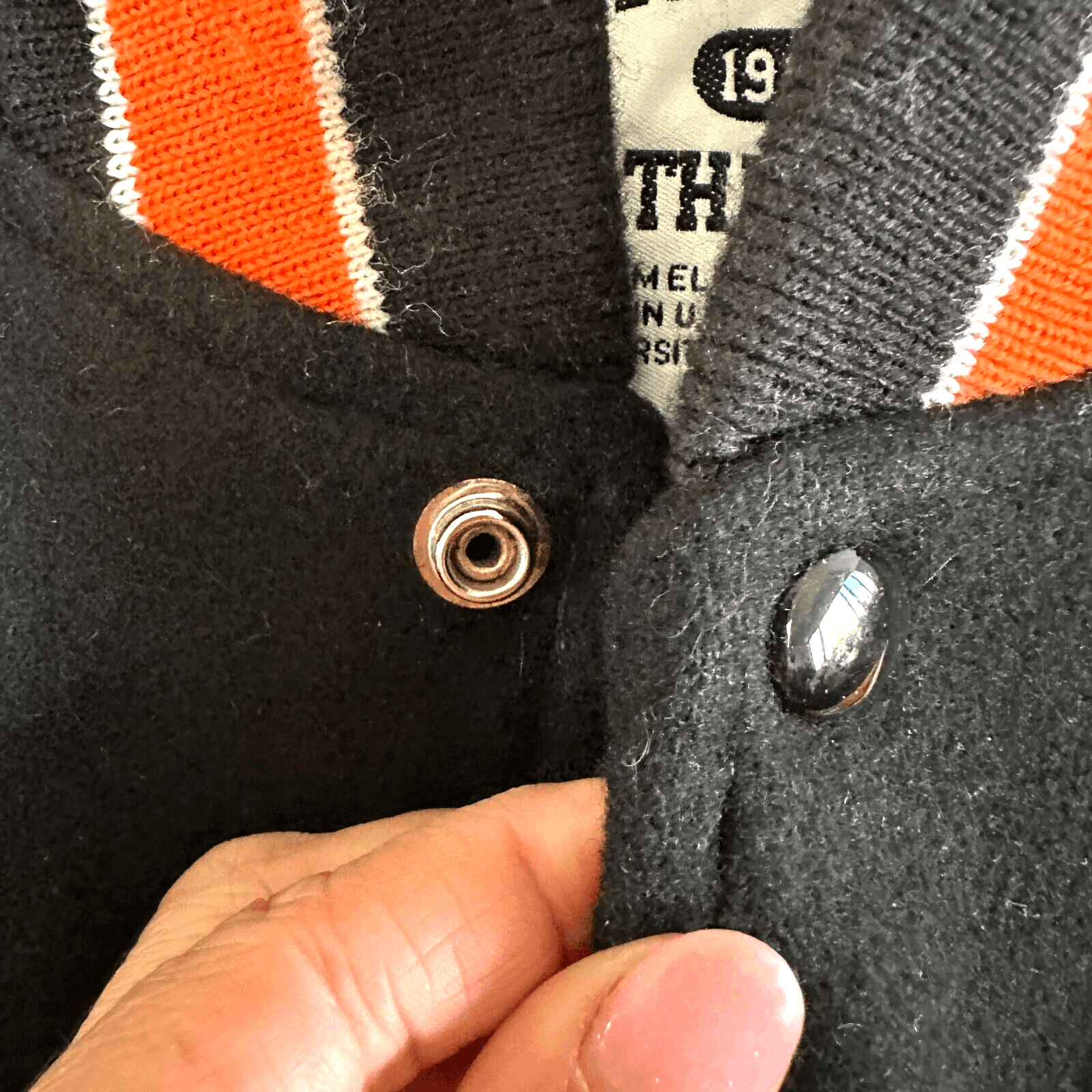 Vintage Vintage Varsity 1992 Leather Wool Mens Jacket Sz 3XL Black Size US XXL / EU 58 / 5 - 7 Thumbnail