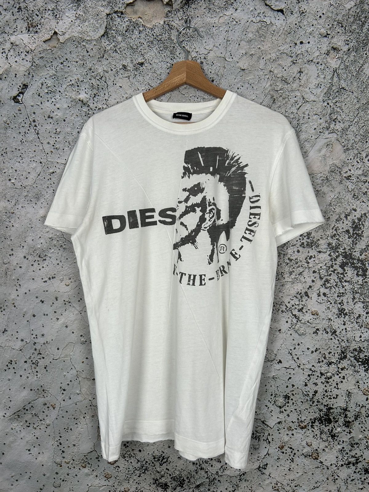 Diesel Vintage Diesel Punk Graphic Tee Y2K 00s Grunge Rock Size US XL / EU 56 / 4 - 1 Thumbnail