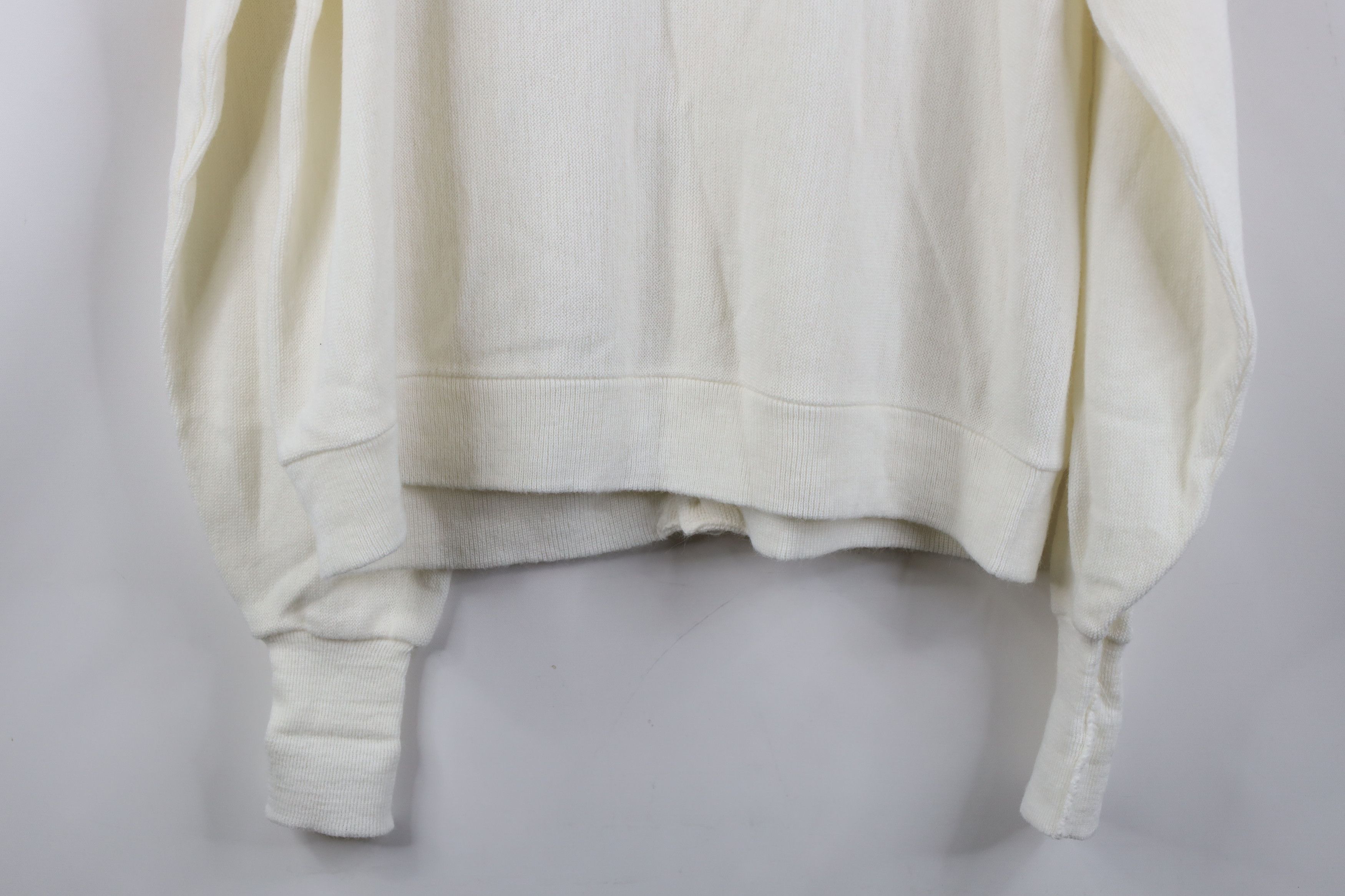 Vintage Vintage 70s Streetwear Cobain Cardigan Sweater White USA Size US L / EU 52-54 / 3 - 12 Thumbnail