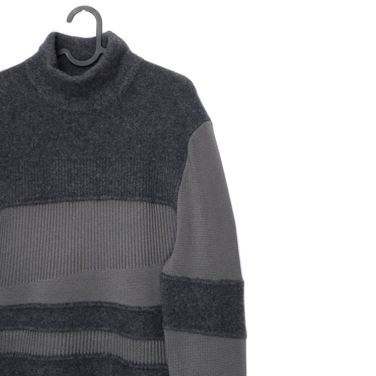Helmut Lang Vintage Helmut Lang Grey Knit Deconstructed Wool Sweater Size US L / EU 52-54 / 3 - 3 Thumbnail