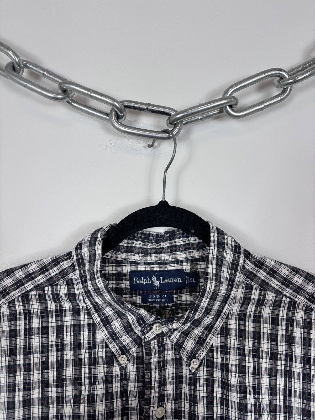Polo Ralph Lauren Vintage Polo Ralph Lauren Big Shirt Men’s Tartan Plaid Check Size US XL / EU 56 / 4 - 4 Thumbnail