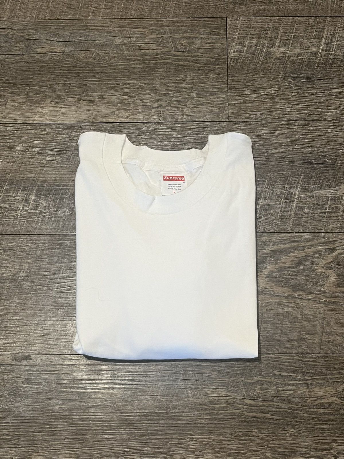 Supreme Supreme White Tee Size Large Size US L / EU 52-54 / 3 - 6 Thumbnail