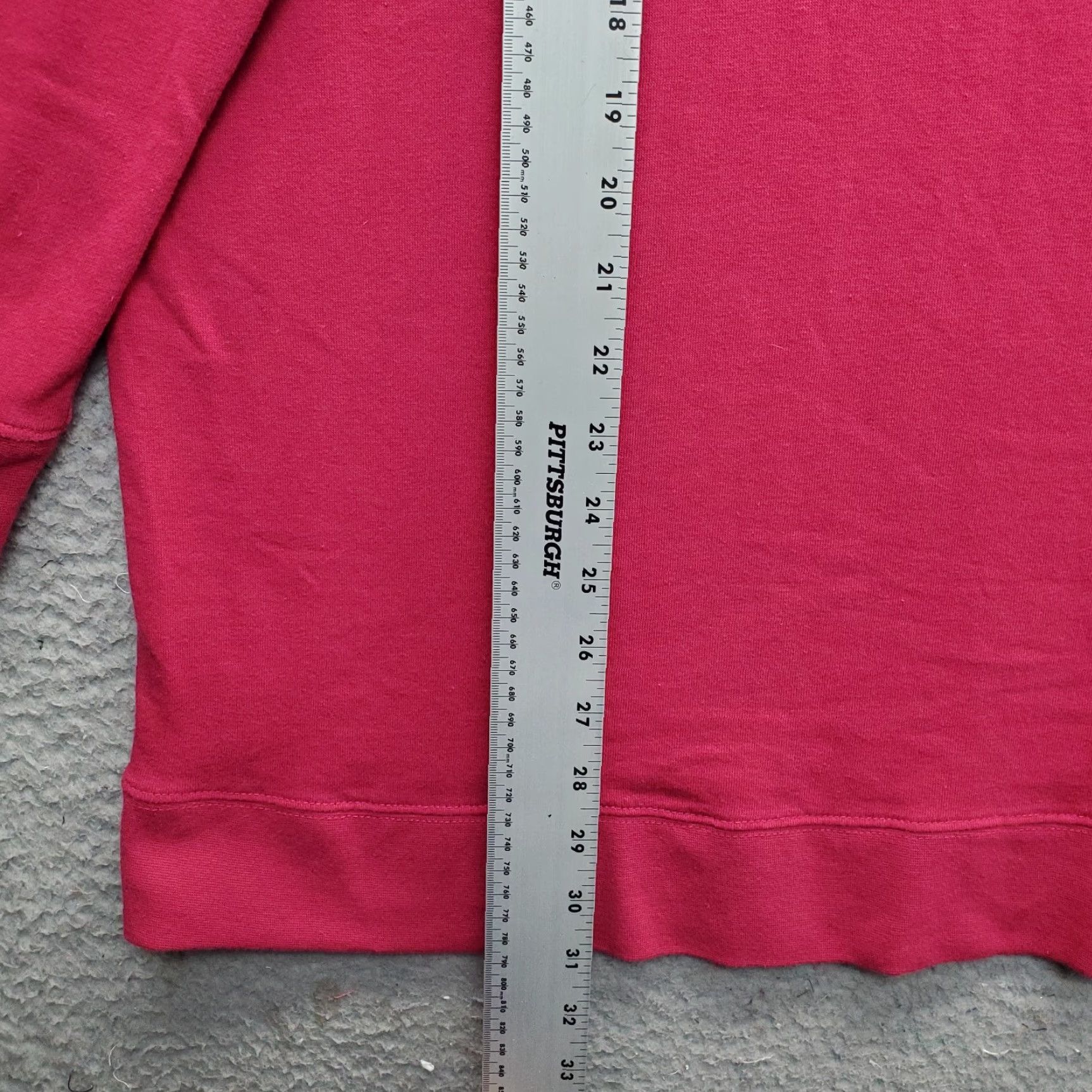 Vintage Roaman’s Sweatshirt Womens L Pink Crochet Lattice Sleeve Round Neck Pullover Size L / US 10 / IT 46 - 3 Thumbnail